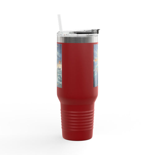 40oz Insulated Travel Mug — Ocean Storm Fantasy Art