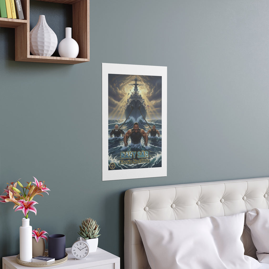 Navy SEALs Silk Poster — 'Nothing Is Impossible' Military Wall Art (Indoor/Outdoor)