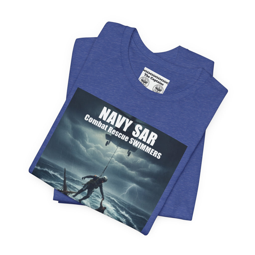 Navy SAR Combat Rescue Swimmers T-Shirt — "We Know No Limits"