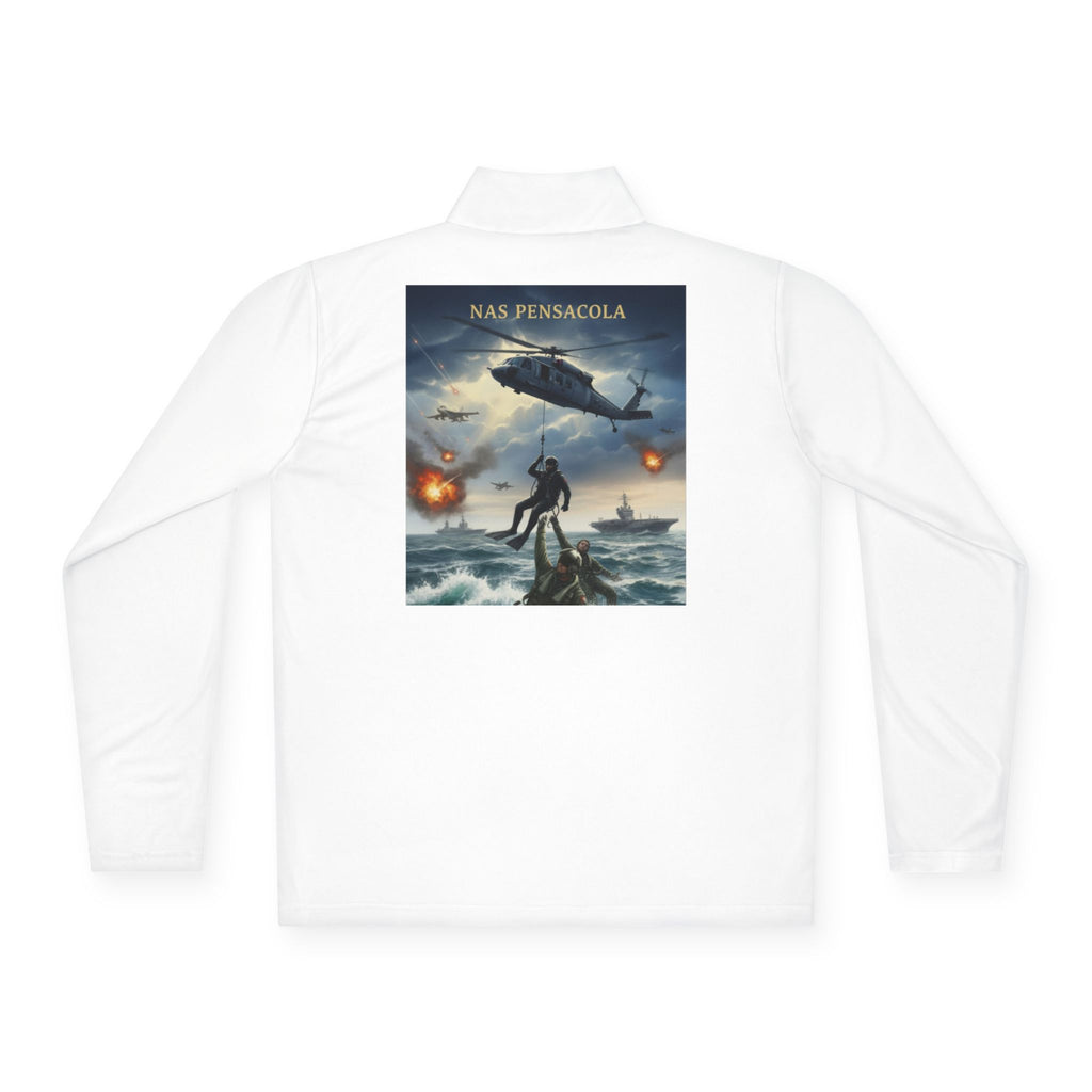 NAS Pensacola Military Rescue Quarter-Zip Pullover