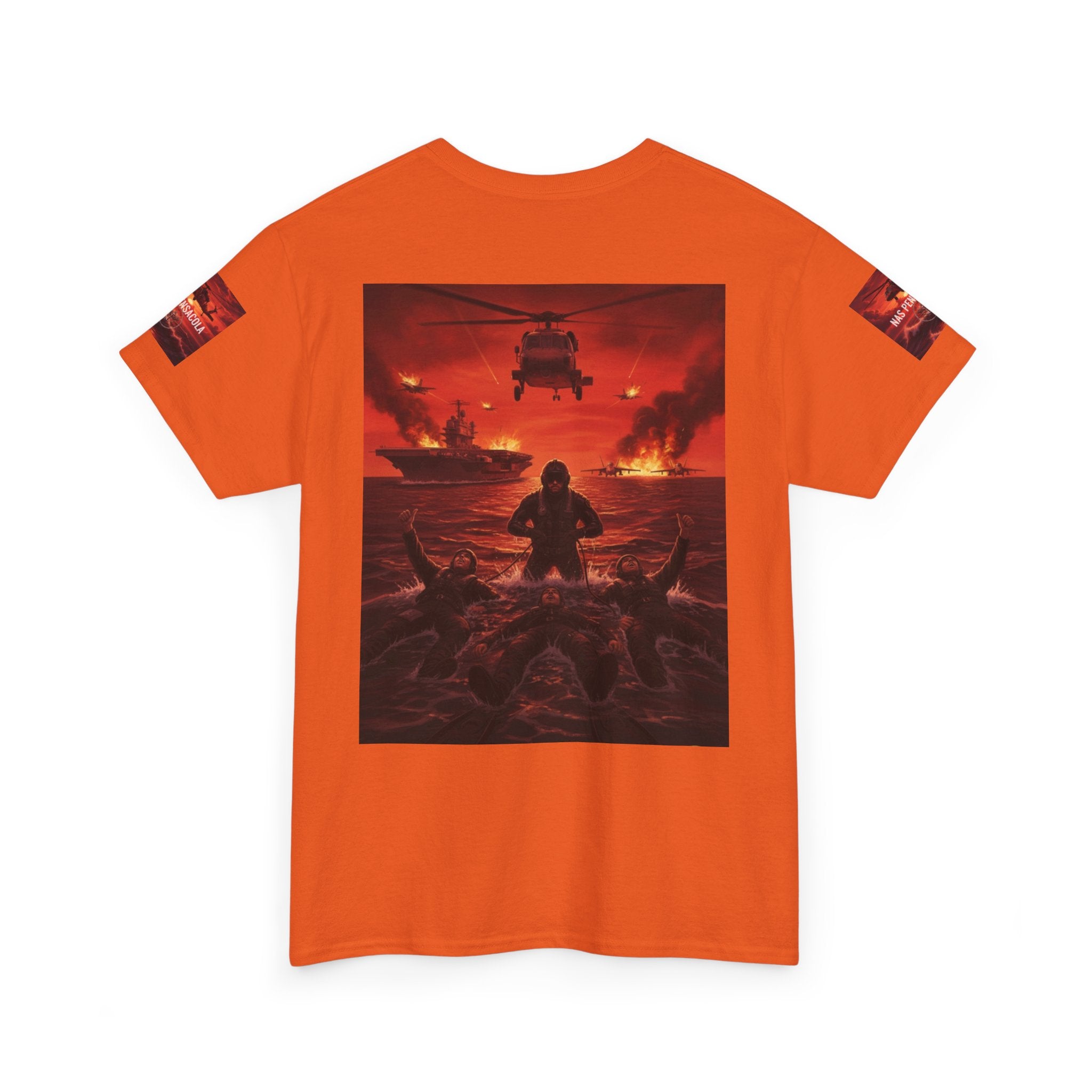 Rescue Swimmer Graphic Tee — NAS Pensacola Military Helicopter Design
