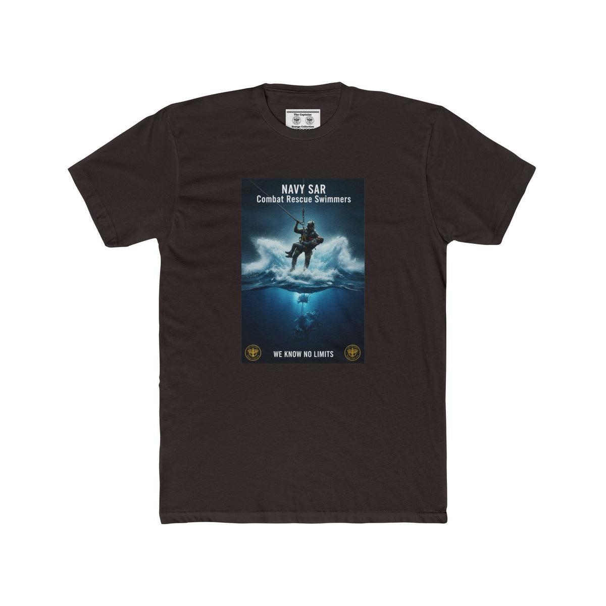 Navy SAR Combat Rescue Swimmers Graphic Tee — "We Know No Limits"