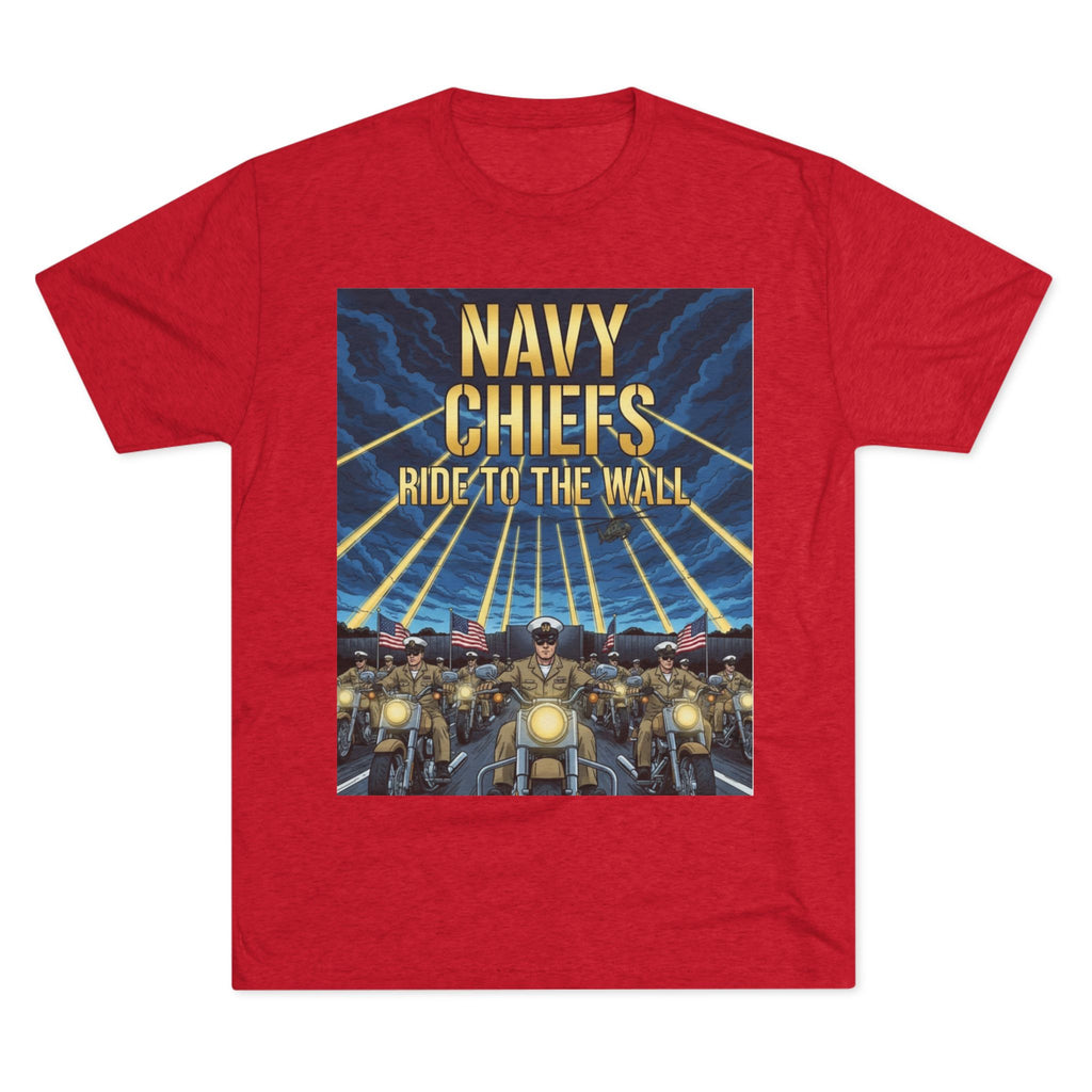 Navy Chiefs Ride to the Wall T-Shirt — "2nd Option... FAFO" Veteran Tribute Tee