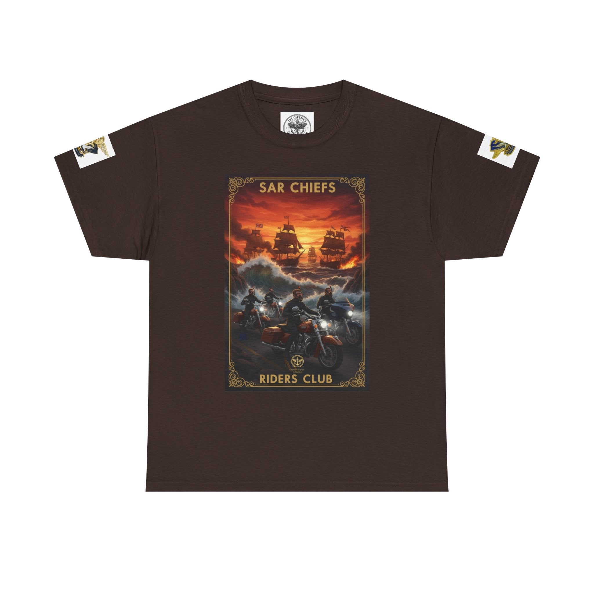 Military Rescue Riders Club T‑Shirt — SAR Chiefs Helicopter Tee