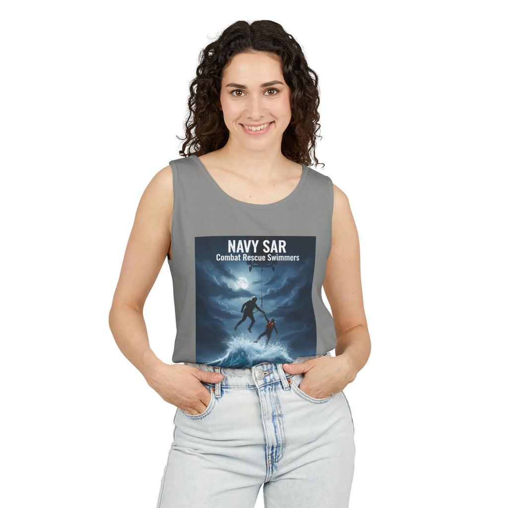 Navy SAR Tank Top — "We Know No Limits" Combat Rescue Swimmers