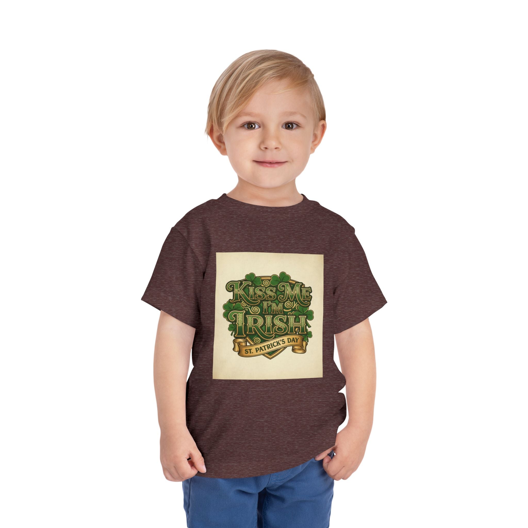 Toddler Tee — "Kiss Me I'm Irish" St. Patrick's Day Shirt