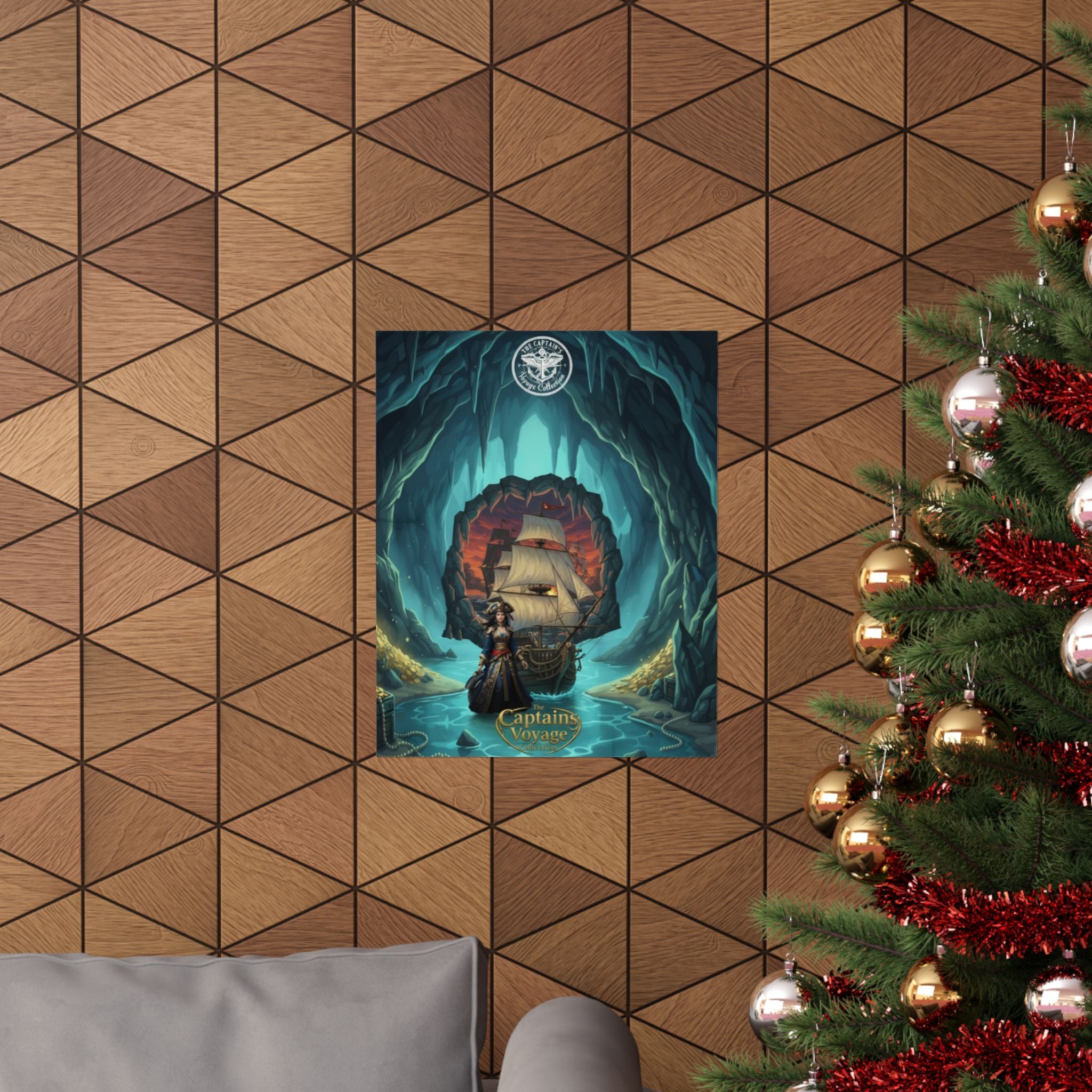 Pirate Voyage Matte Poster — "Captain's Voyage" Vertical Art Print