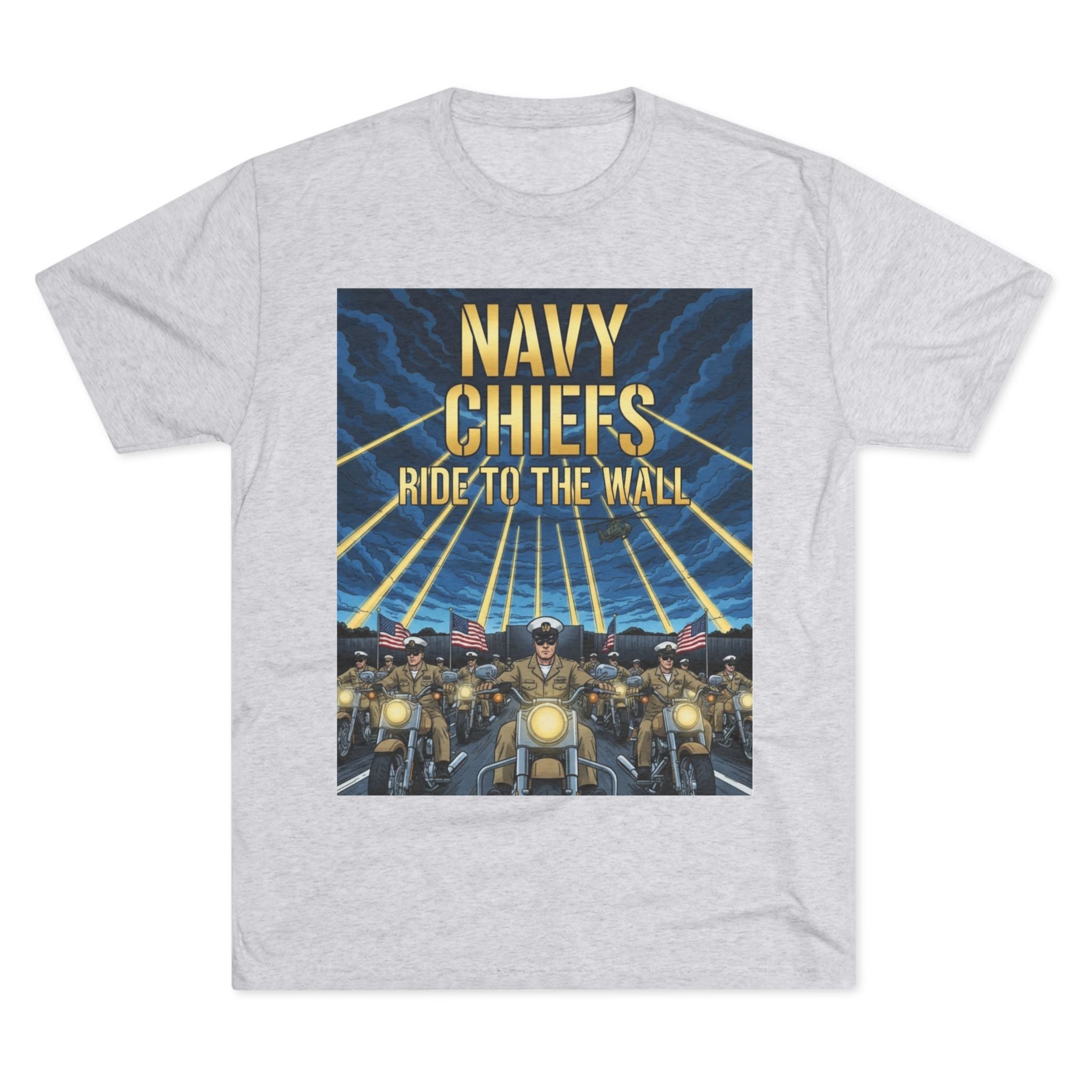 Navy Chiefs Ride to the Wall T-Shirt — "2nd Option... FAFO" Veteran Tribute Tee