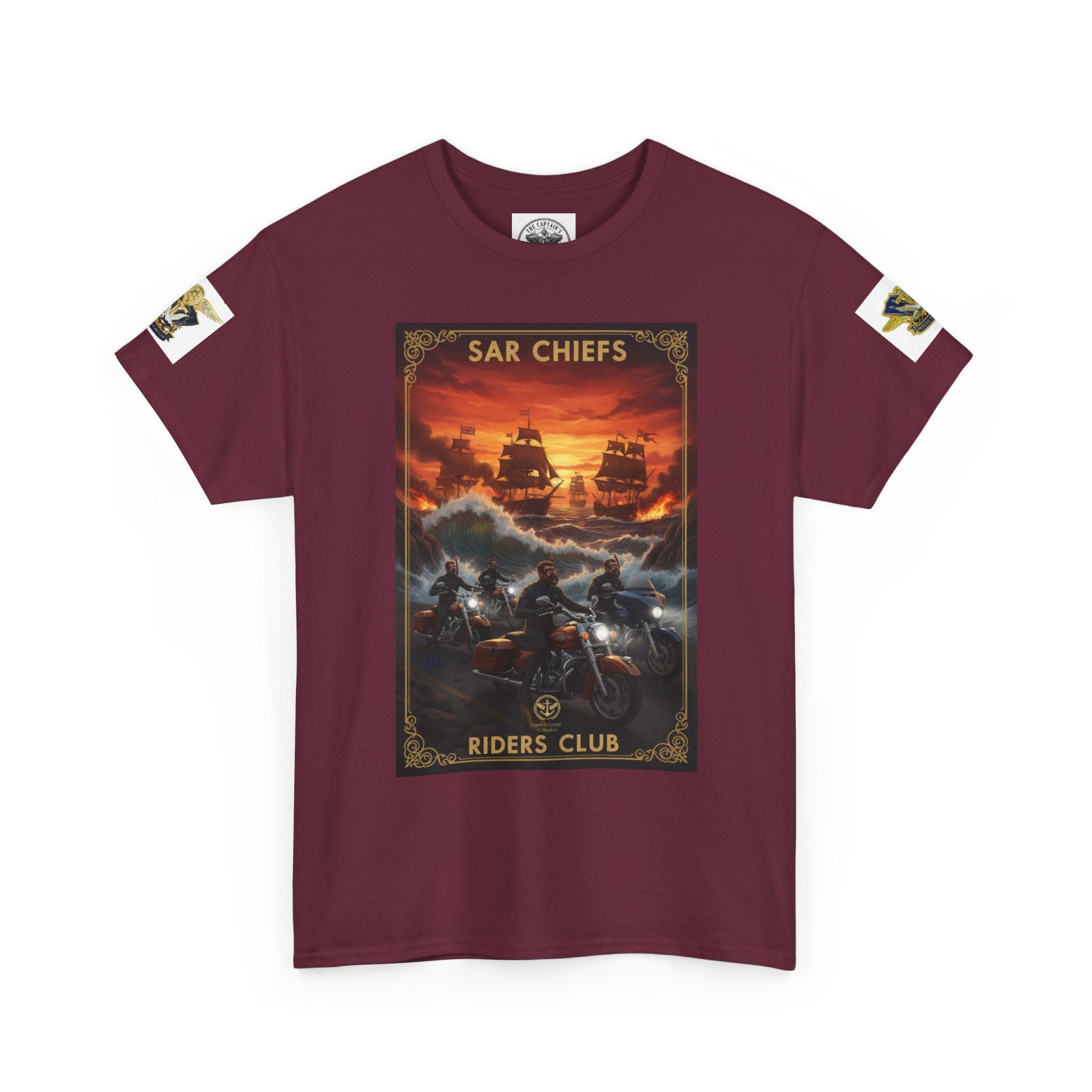 Military Rescue Riders Club T‑Shirt — SAR Chiefs Helicopter Tee