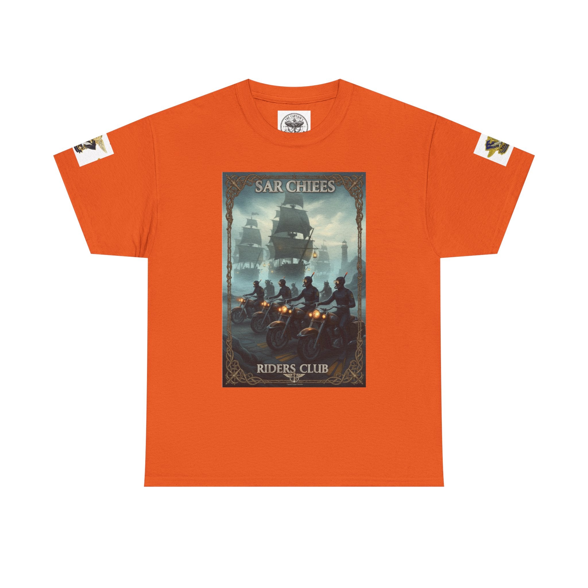 Navy Riders Club Graphic Tee — Vintage Naval Rescue Poster Shirt