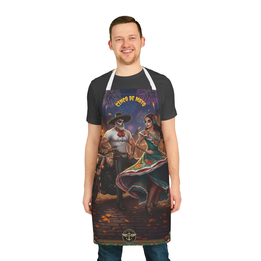 Cinco de Mayo Day of the Dead Fiesta Apron