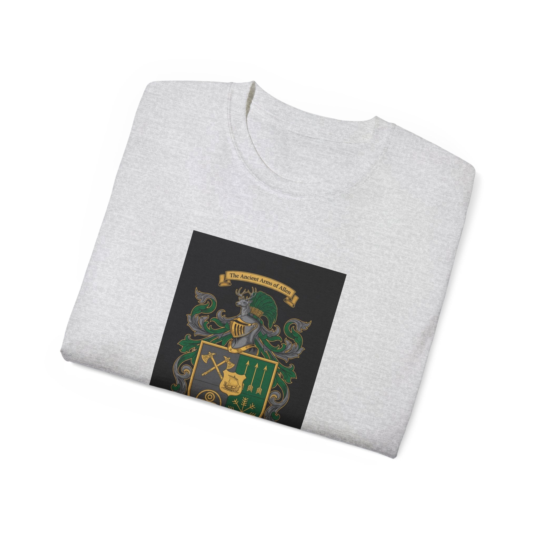 Irish Crest & 'One Lucky Viking' T-Shirt — Celtic Coat of Arms Tee