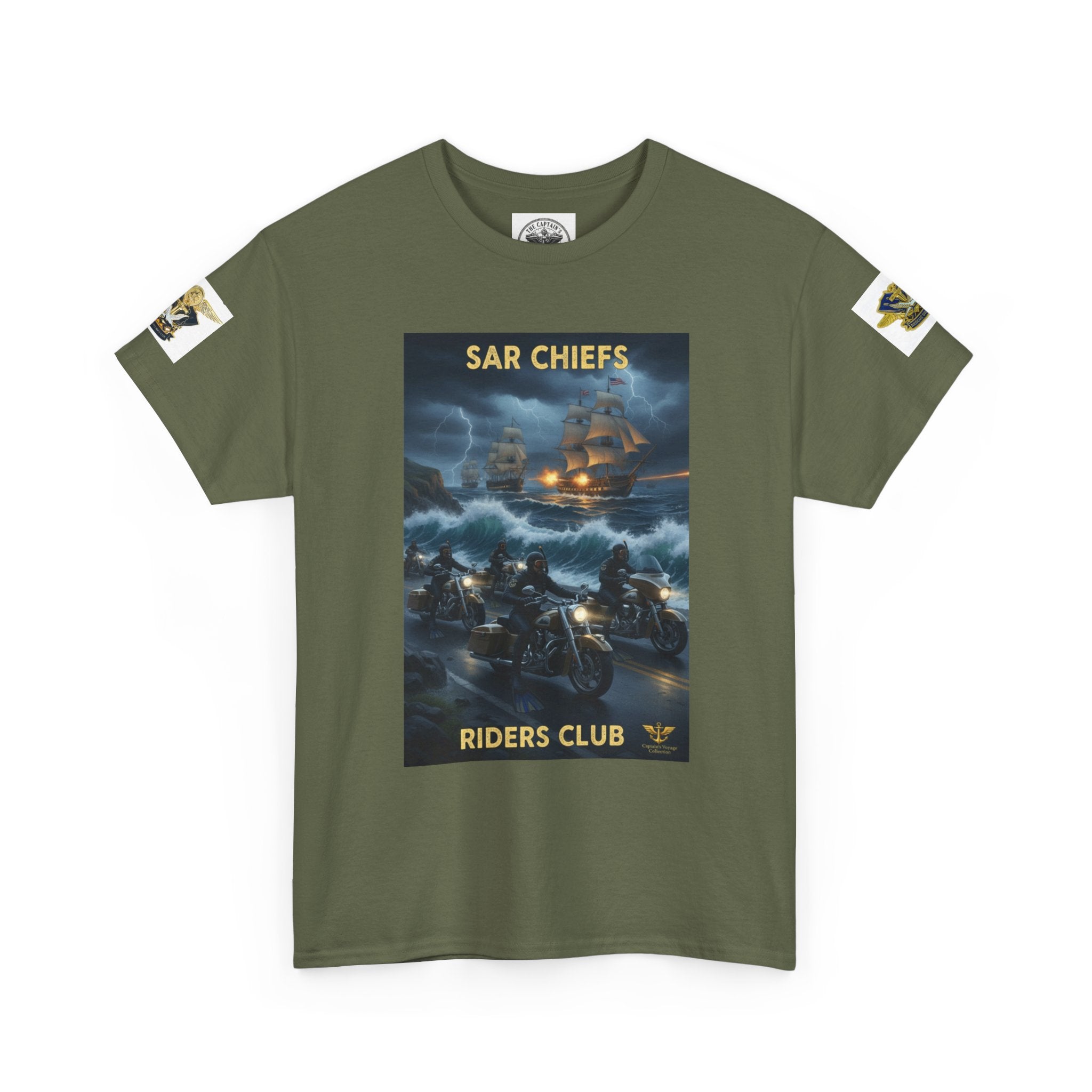 SAR Chiefs Riders Club Tee — NAS Pensacola Helicopter Rescue Graphic Shirt