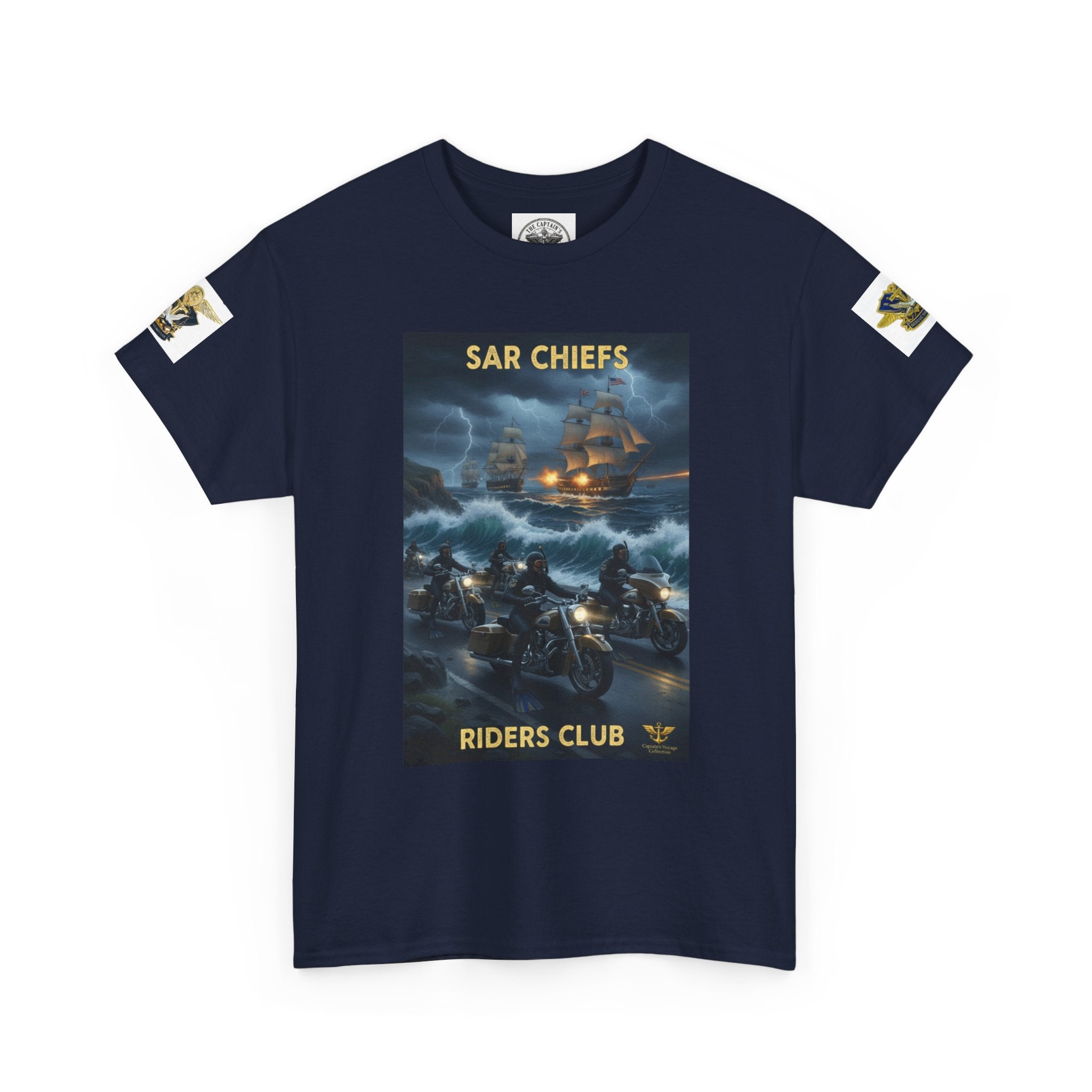 SAR Chiefs Riders Club Tee — NAS Pensacola Helicopter Rescue Graphic Shirt