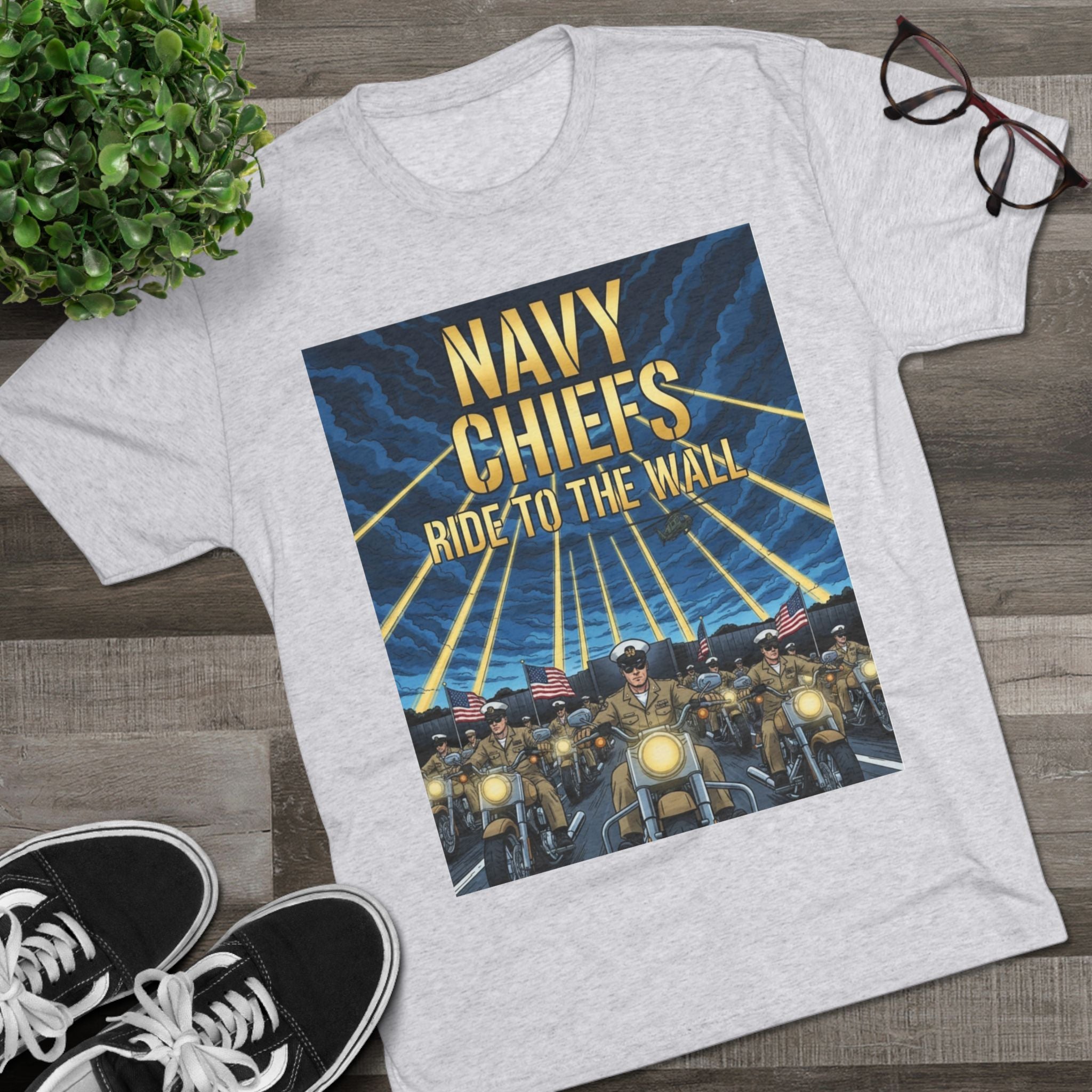 Navy Chiefs Ride to the Wall T-Shirt — "2nd Option... FAFO" Veteran Tribute Tee