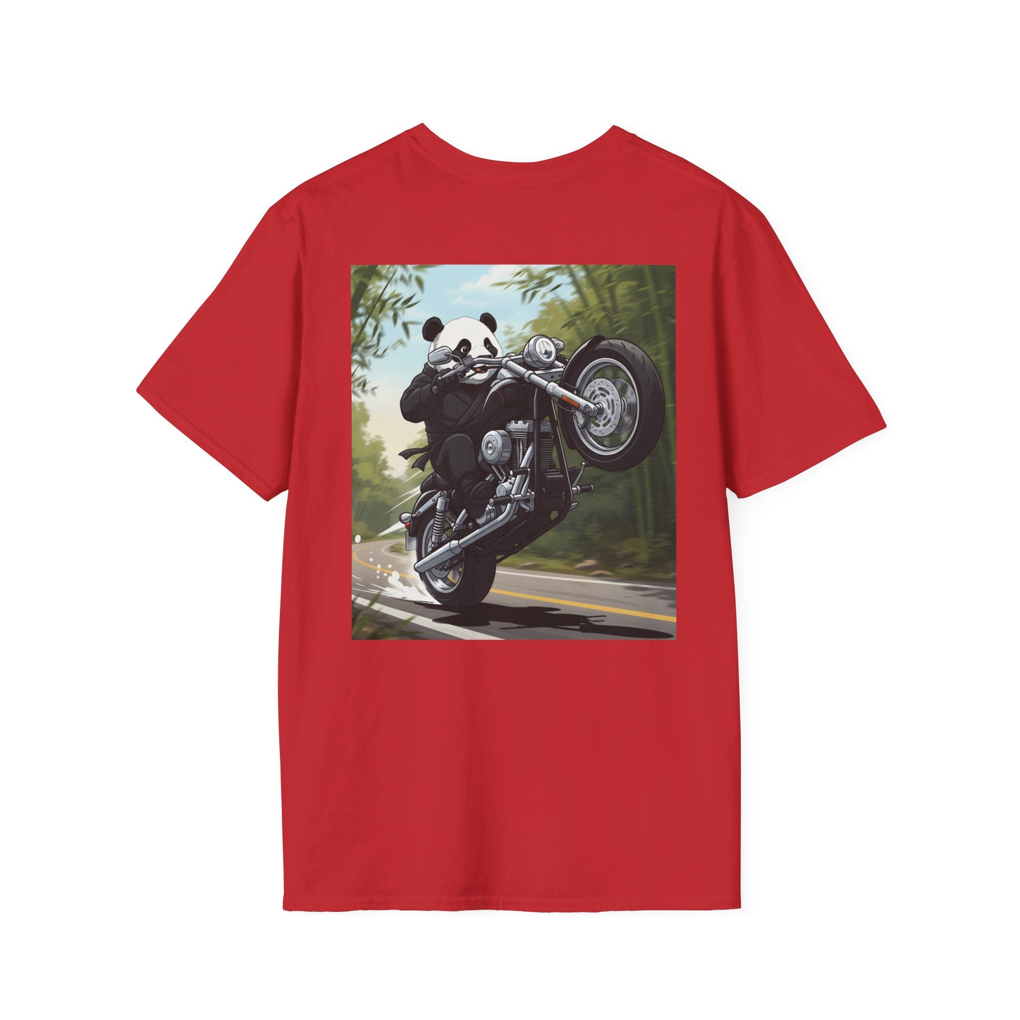 Captain’s Voyage Collection T‑Shirt — Panda Riding Motorcycle Graphic Tee