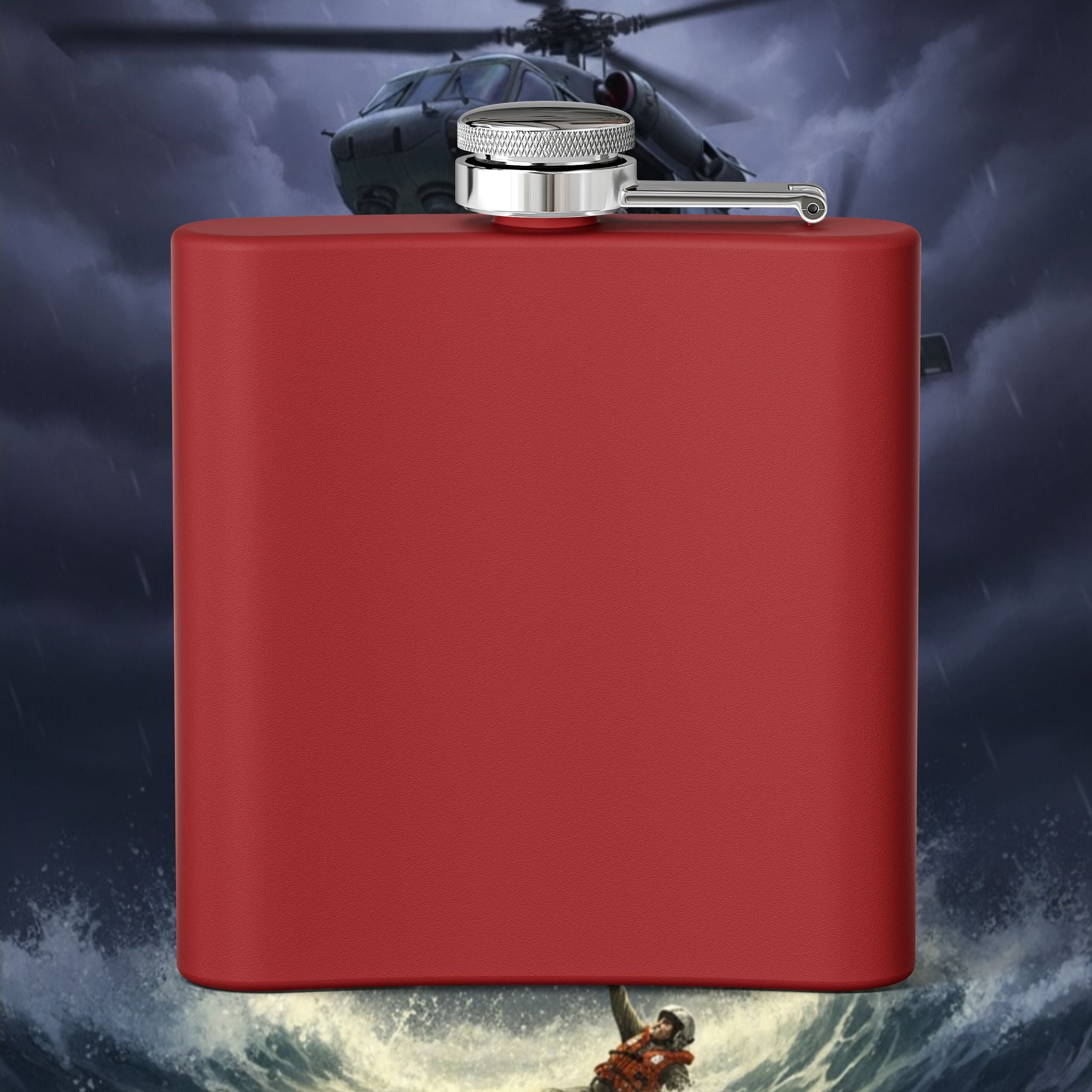 Navy SAR Combat Rescue Swimmers 6oz Stainless Steel Flask