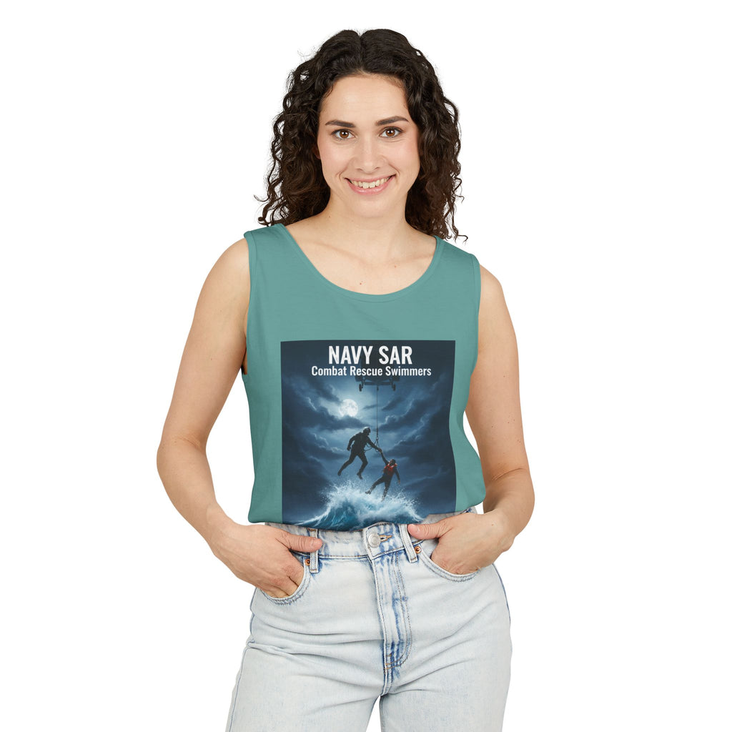 Navy SAR Tank Top — "We Know No Limits" Combat Rescue Swimmers