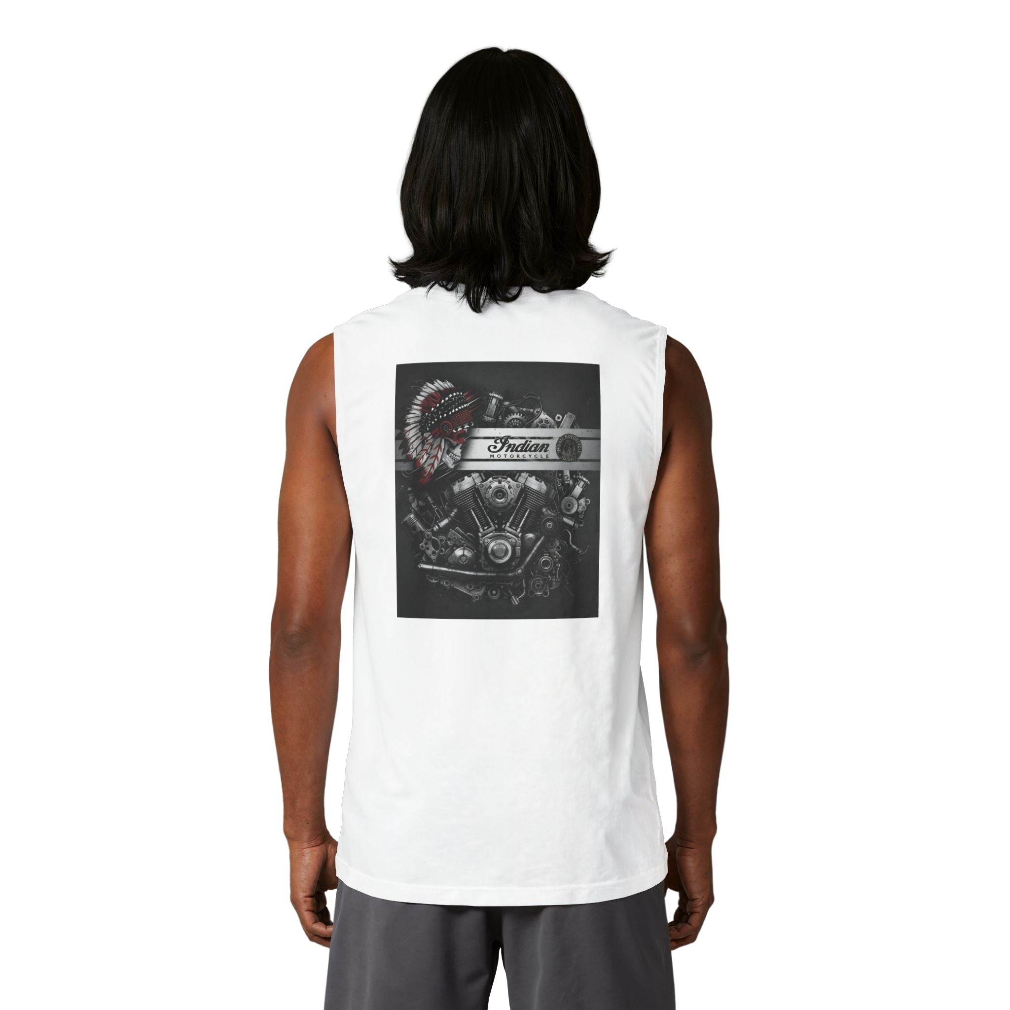 Indian Motorcycle Graphic Muscle Tank — Vintage Rider Tee