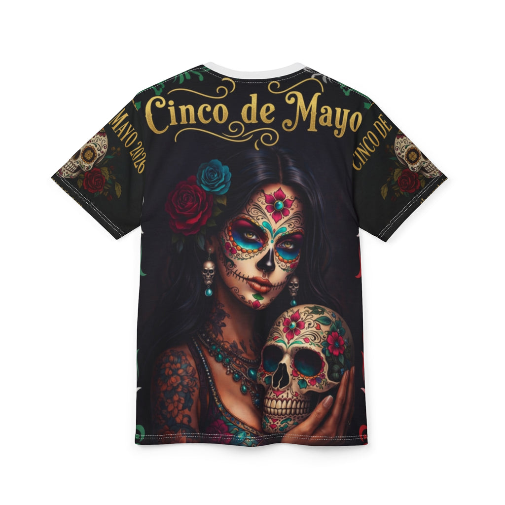 Day of the Dead Couple Graphic Tee — Dia de los Muertos Sugar Skull Shirt