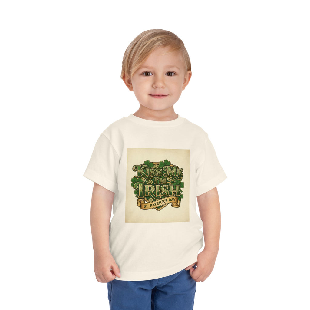 Toddler Tee — "Kiss Me I'm Irish" St. Patrick's Day Shirt