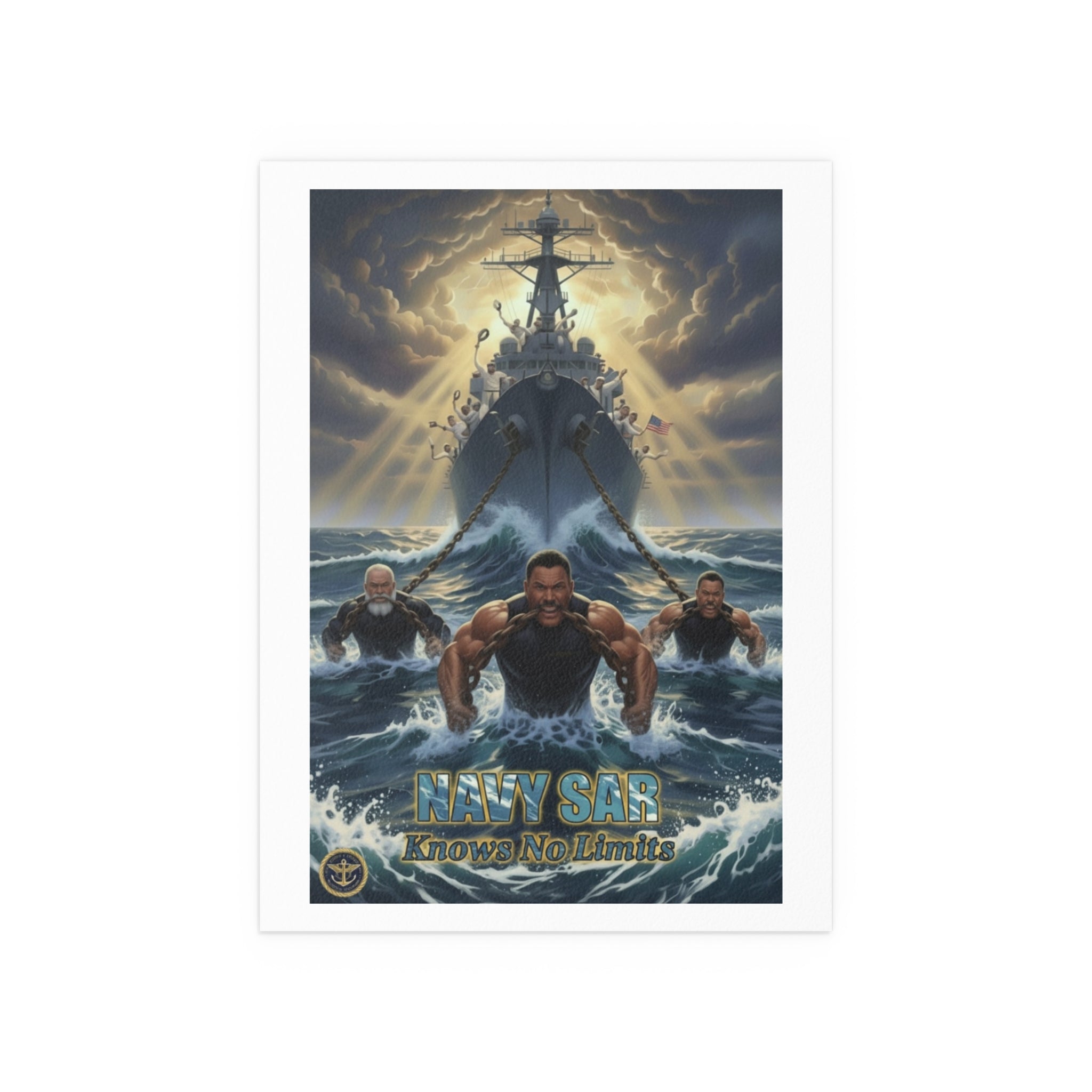 Navy SEALs Silk Poster — 'Nothing Is Impossible' Military Wall Art (Indoor/Outdoor)