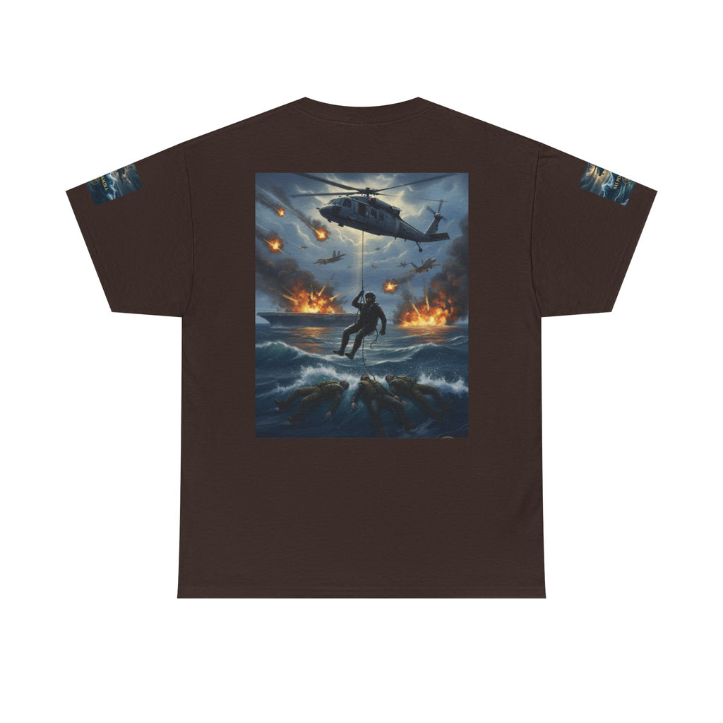 Rescue Mission Tee — Military Helicopter Search & Rescue Graphic T-Shirt