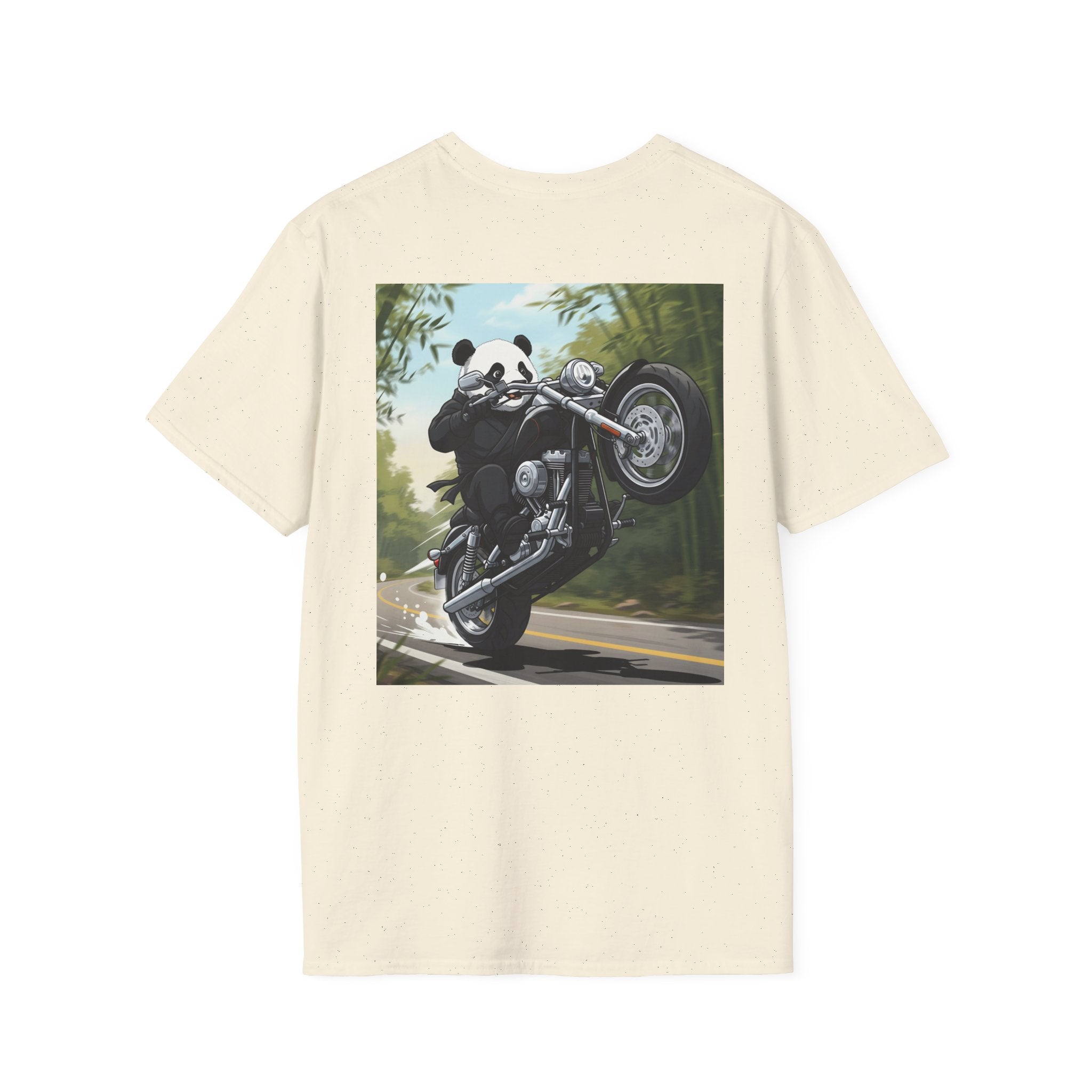 Captain’s Voyage Collection T‑Shirt — Panda Riding Motorcycle Graphic Tee