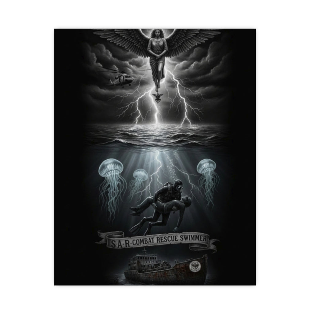 Matte Poster — USAR Combat Rescue Swimmer Memorial (Vertical/Horizontal)