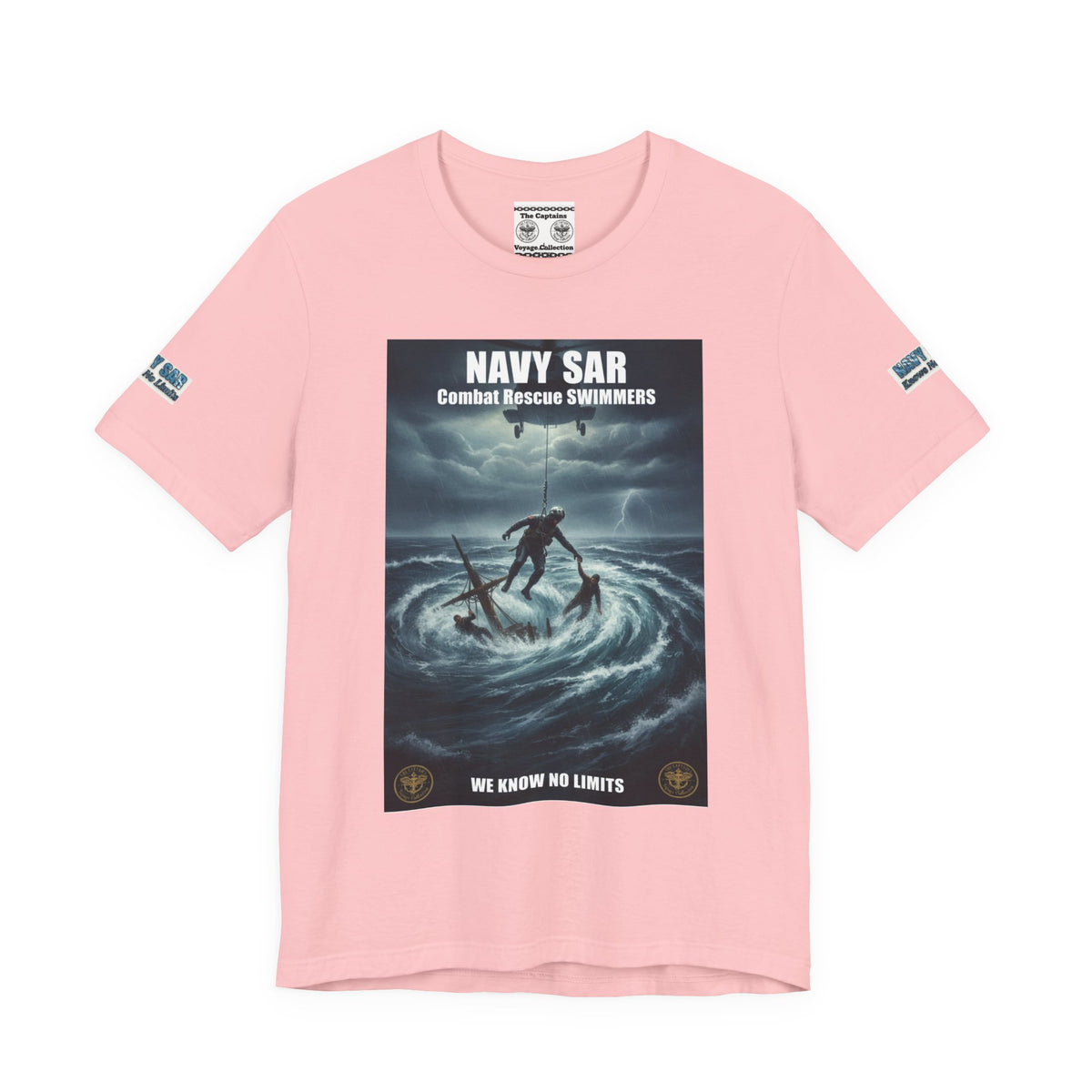 Navy SAR Combat Rescue Swimmers T-Shirt — "We Know No Limits"
