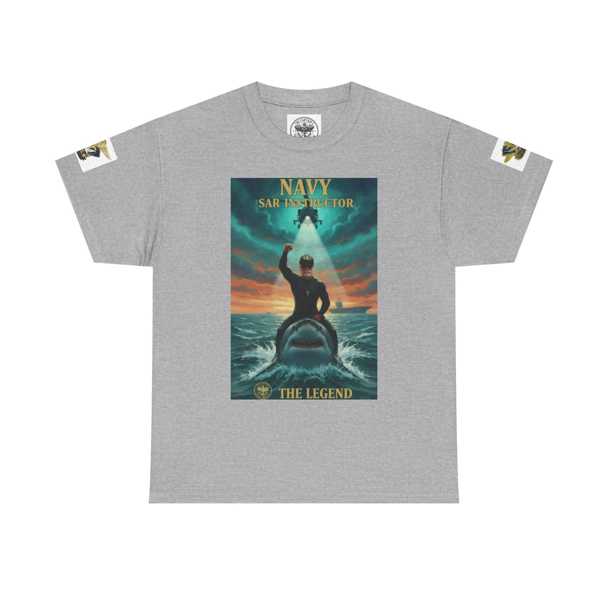 Navy SAR Helicopter Rescue Tee — "The Legend" Search & Rescue Tribute
