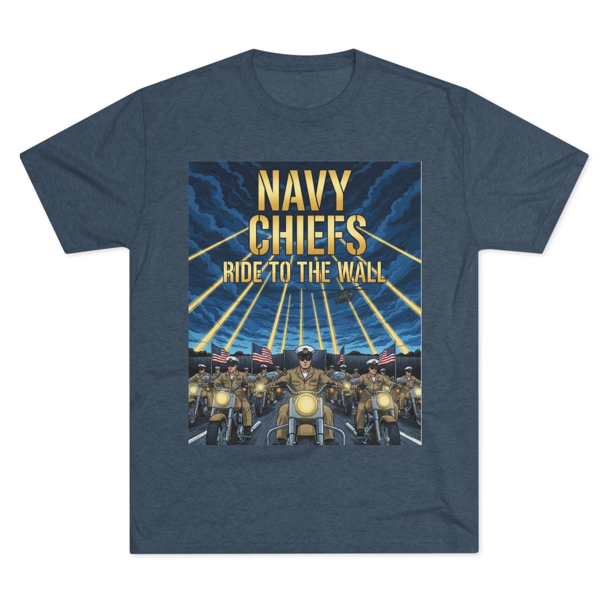 Navy Chiefs Ride to the Wall T-Shirt — "2nd Option... FAFO" Veteran Tribute Tee