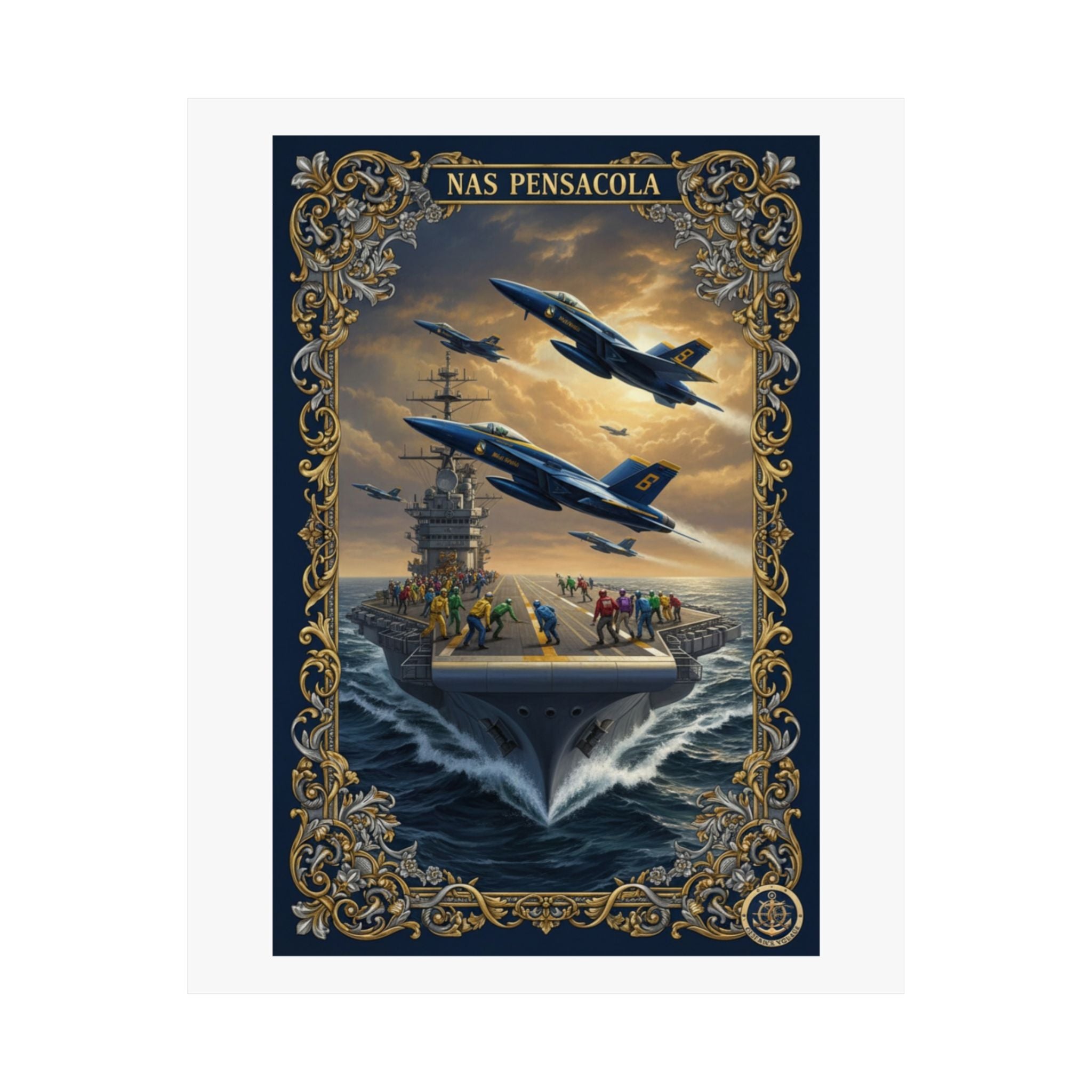 Matte Poster — NAS Pensacola Blue Angels Aviation Art