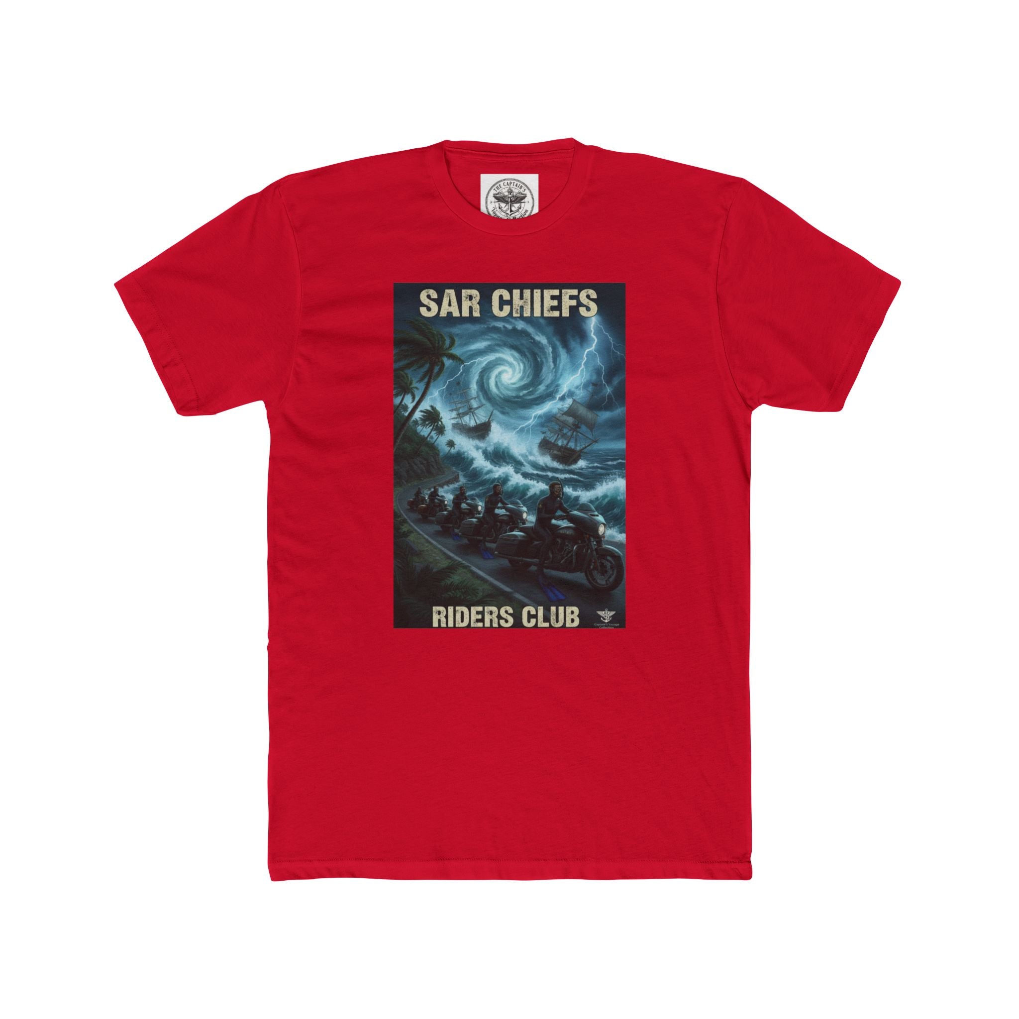 Surf Chiefs Riders Club Tee — Vintage Stormy Wave Surfing Graphic T-Shirt