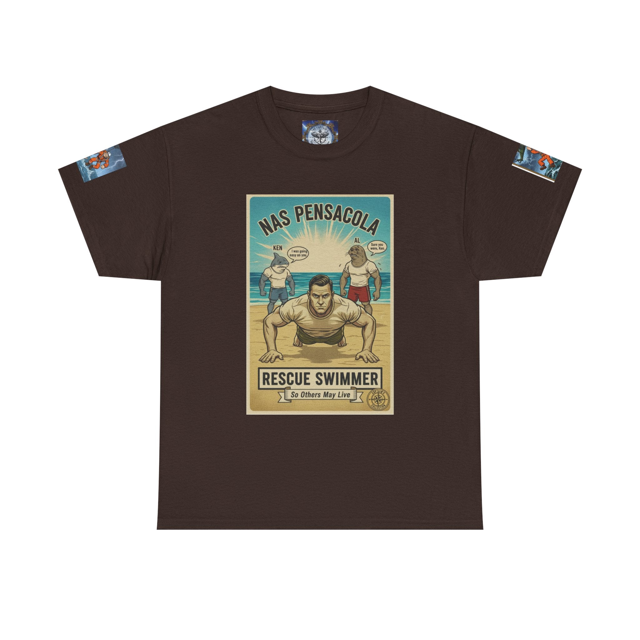 Rescue Swimmer Tee — NAS Pensacola Search & Rescue Helmet Tag T-Shirt