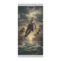 Pirate Adventure Beach Towel — Boho Nautical Shipwreck Scene