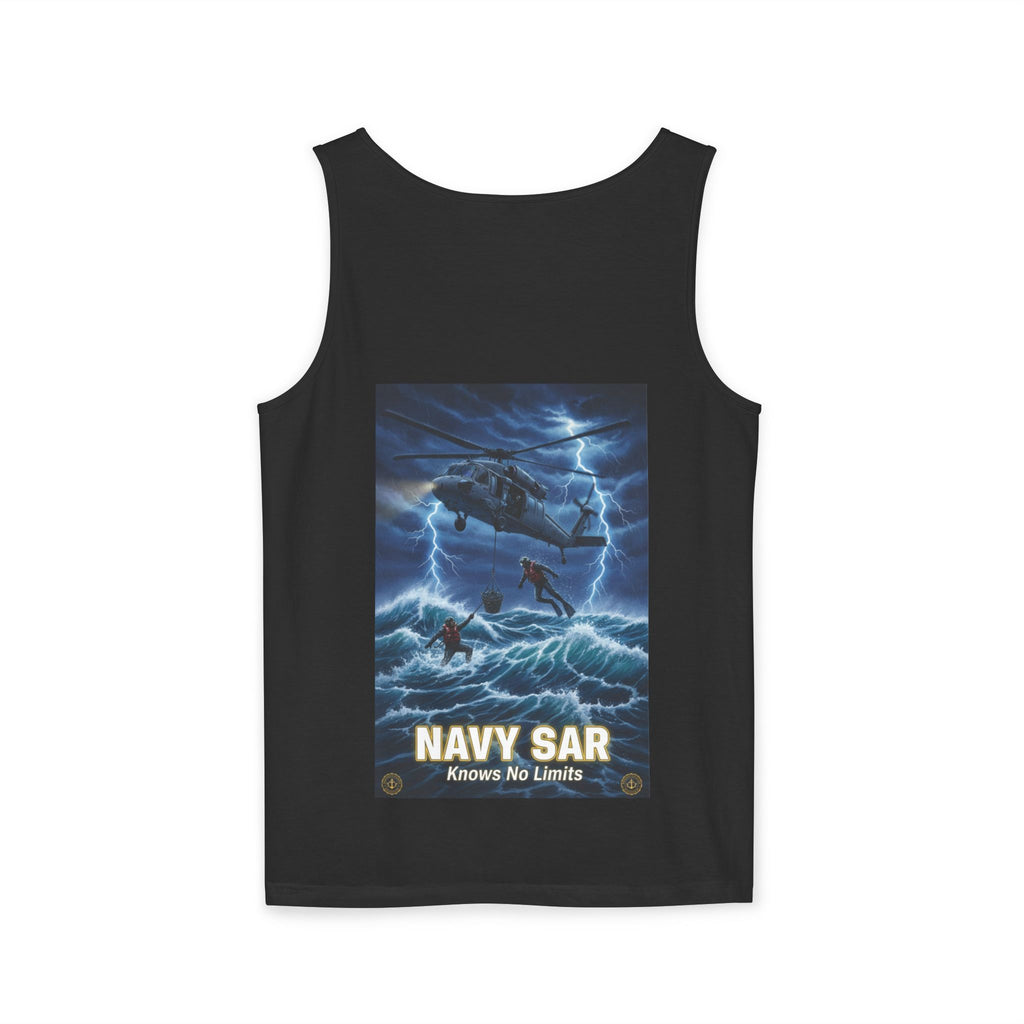 Navy SAR Tank Top — "We Know No Limits" Combat Rescue Swimmers