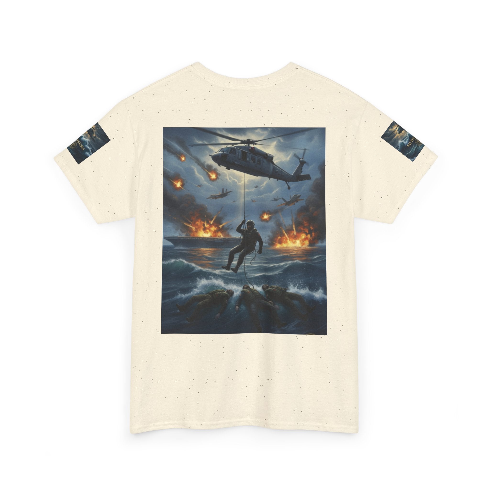 Rescue Mission Tee — Military Helicopter Search & Rescue Graphic T-Shirt