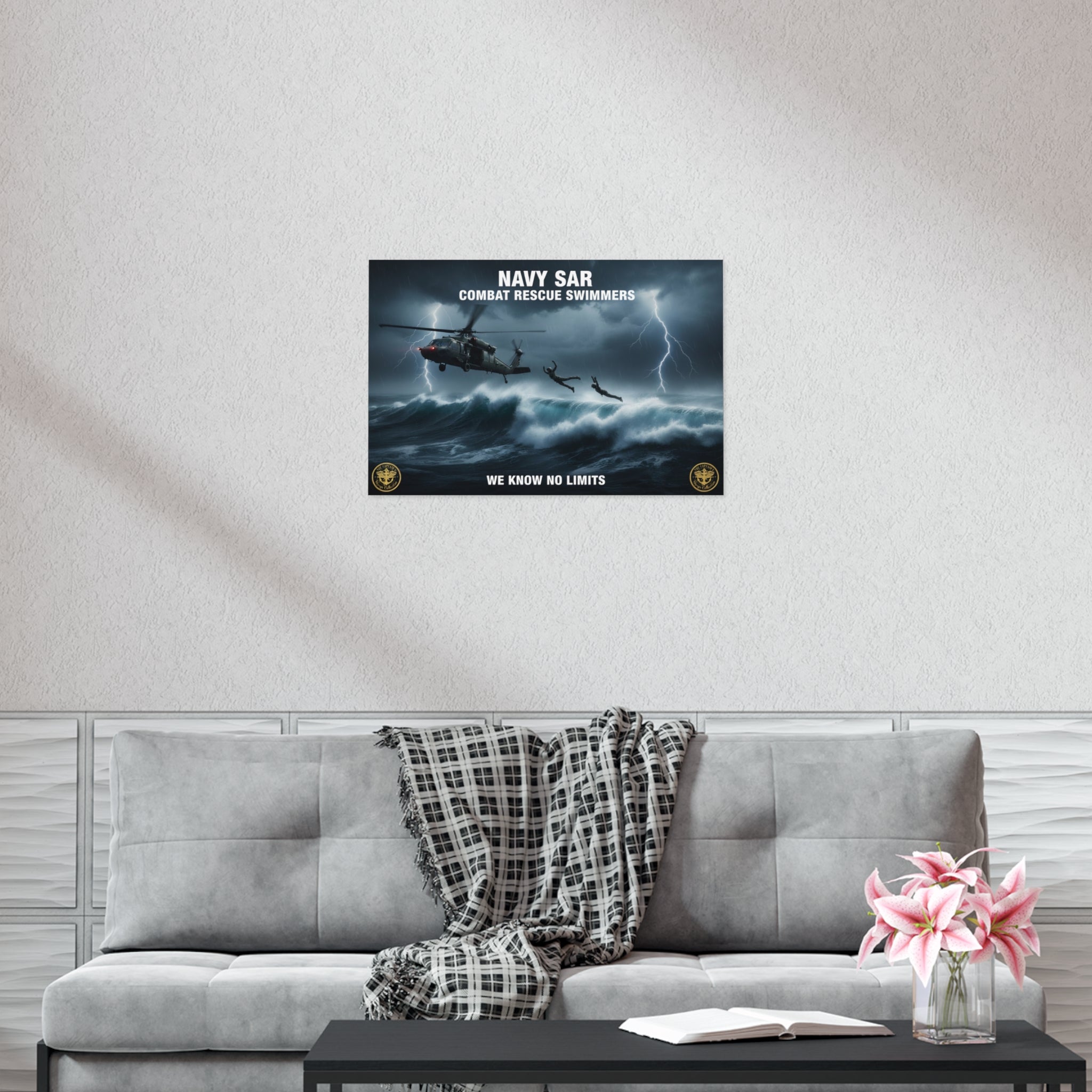 Navy SAR Combat Rescue Swimmers Poster – 'We Know No Limits'