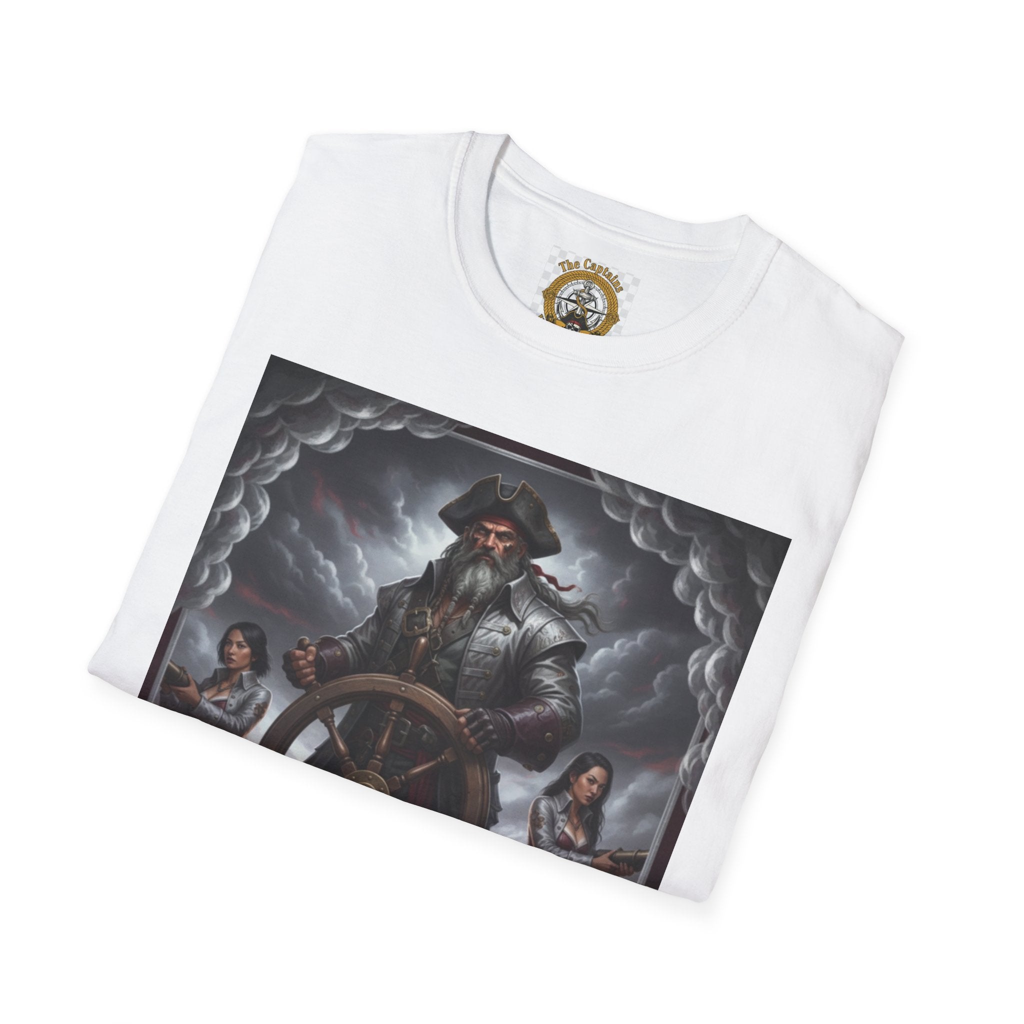 Pirate Captain T-Shirt — Vintage Nautical Adventure Graphic Tee