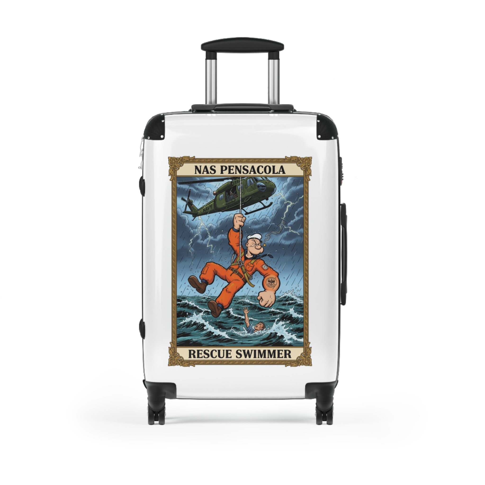 NAS Pensacola Rescue Swimmer Suitcase – Military Search & Rescue Luggage