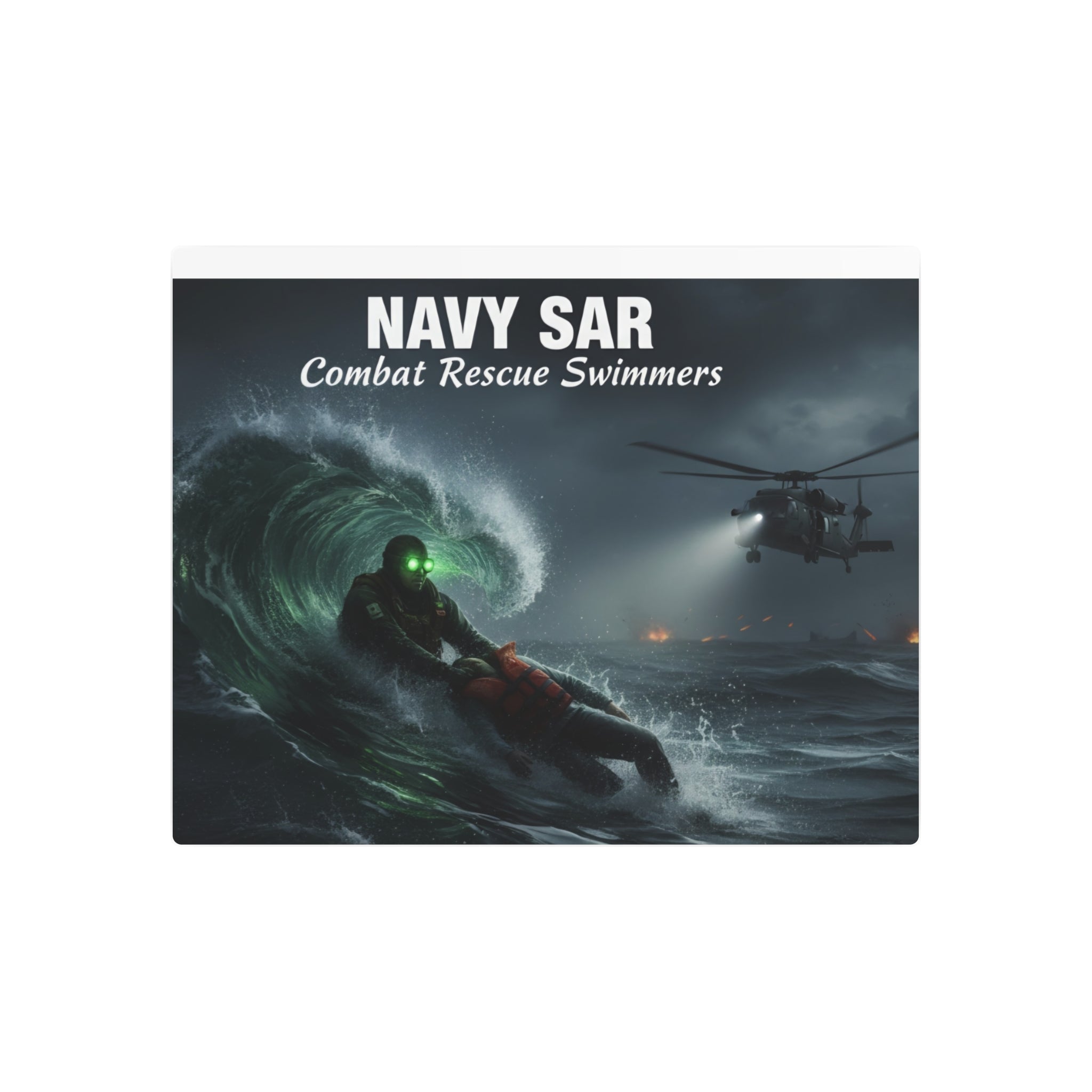 Metal Art Sign – Navy SAR Combat Rescue Swimmers Wall Plaque