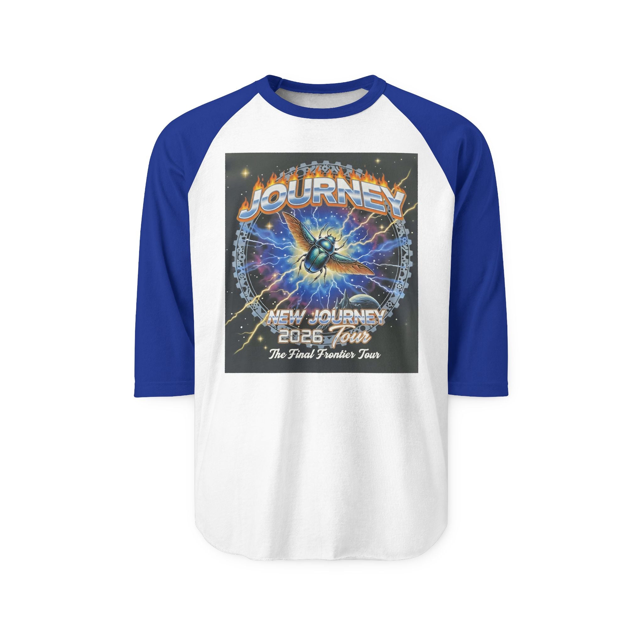 Journey 2008 Tour Raglan Shirt — Vintage Rock Band Baseball Tee