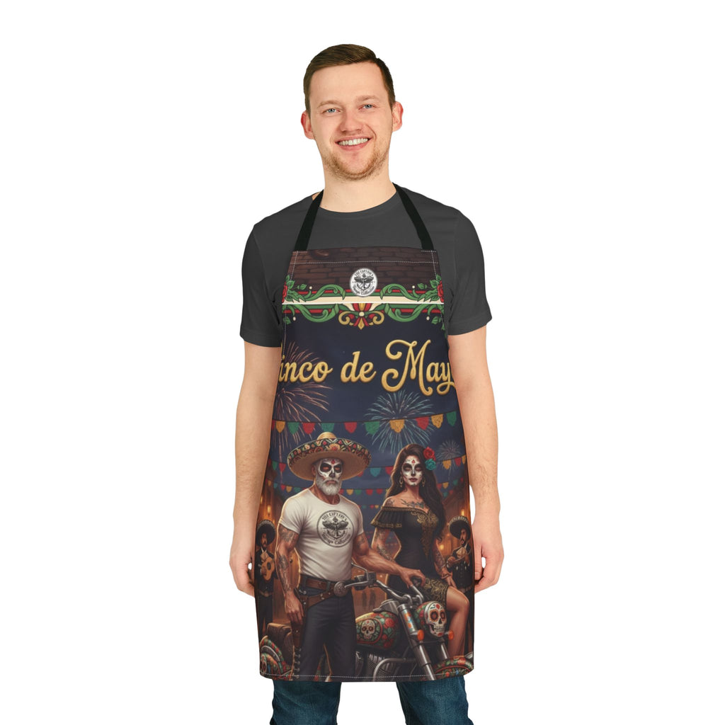 Cinco de Mayo Day of the Dead Motorcycle Apron