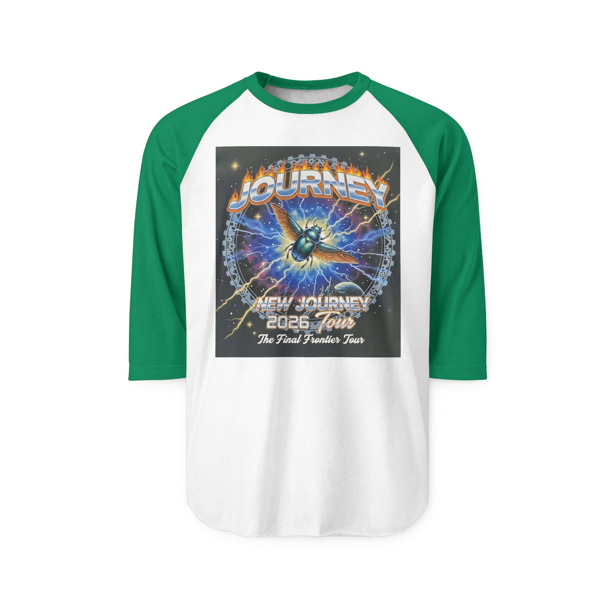 Journey 2008 Tour Raglan Shirt — Vintage Rock Band Baseball Tee