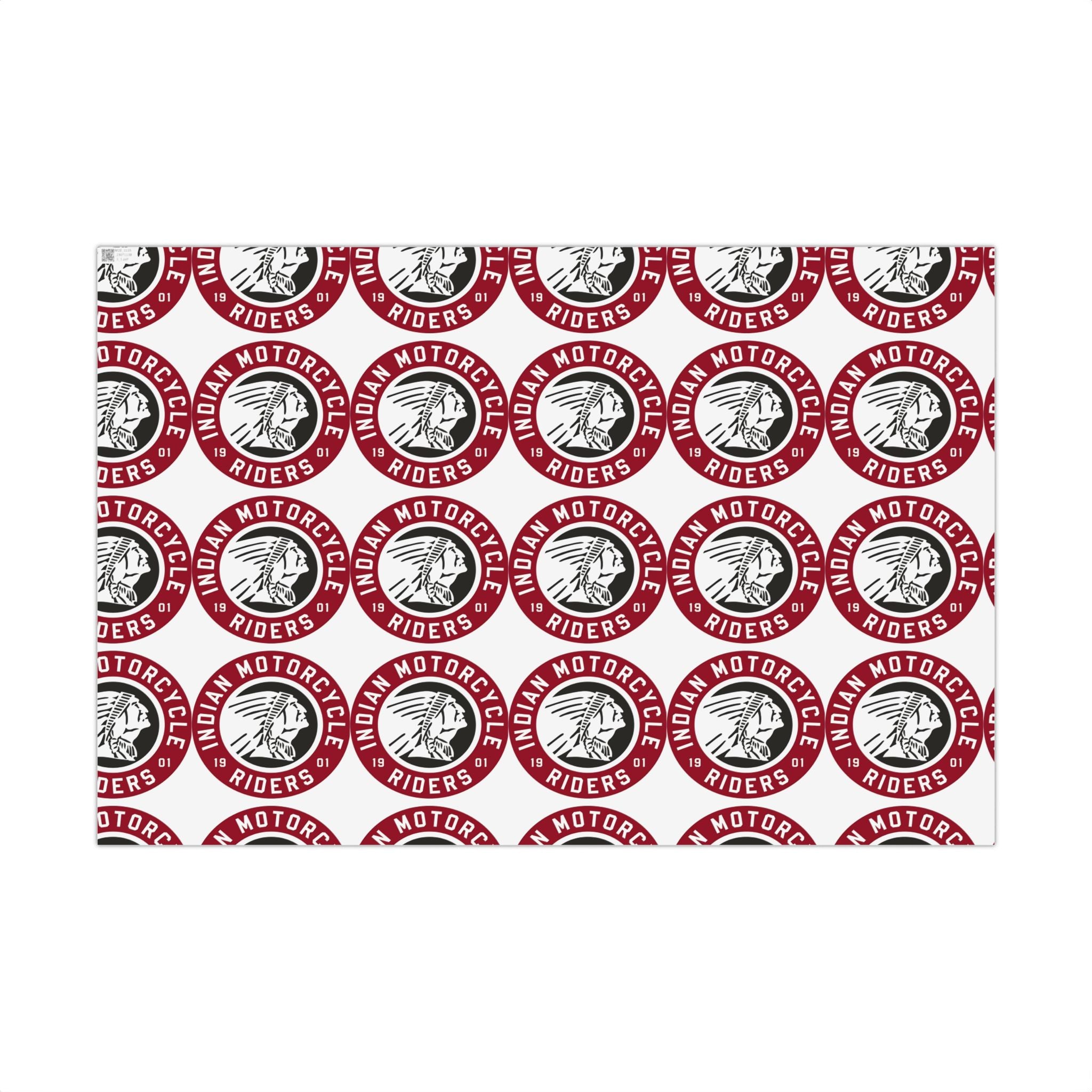 Gift Wrap Paper — Vintage Motorcycle Riders Logo Wrapping Paper