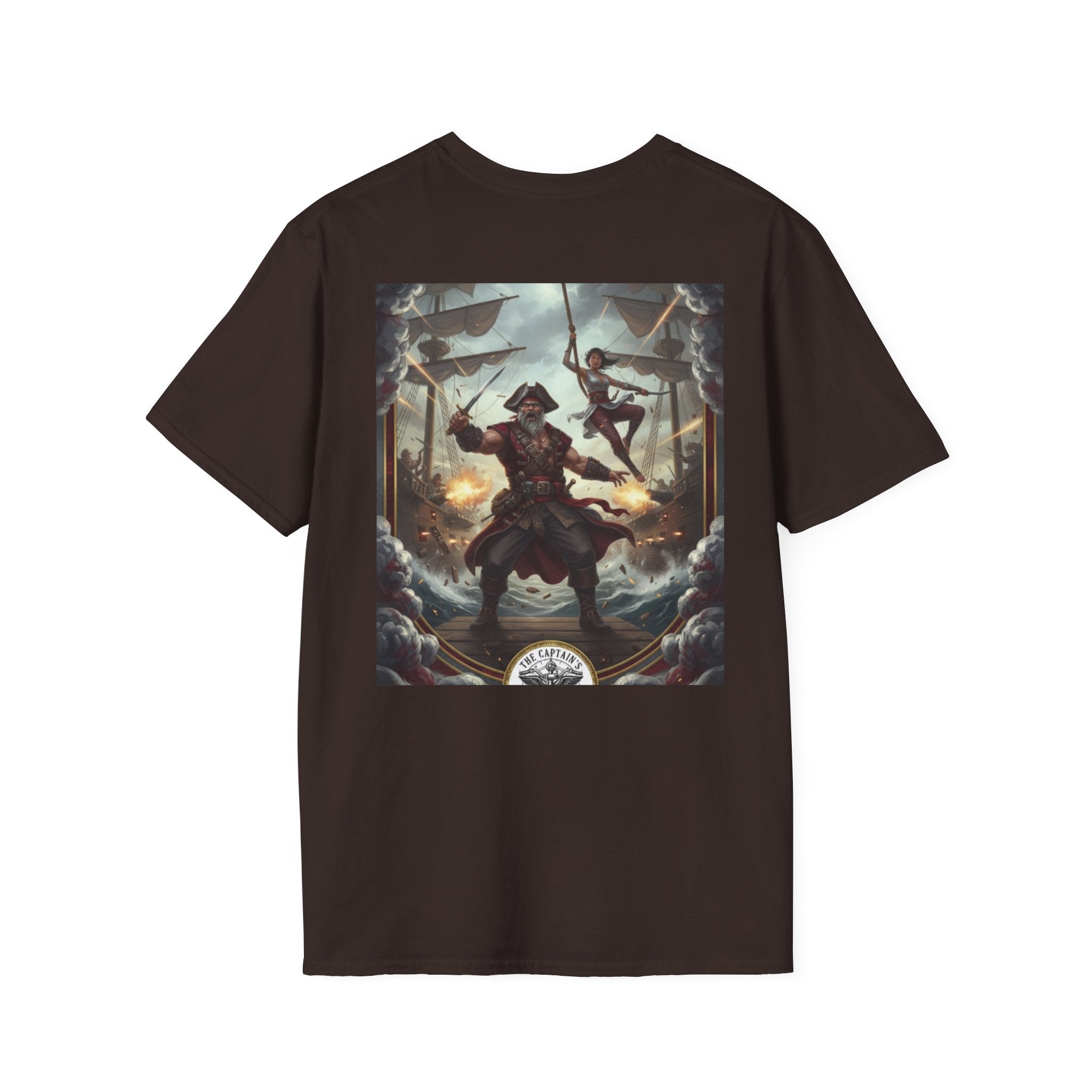 Pirate Captain T-Shirt — Vintage Nautical Adventure Graphic Tee