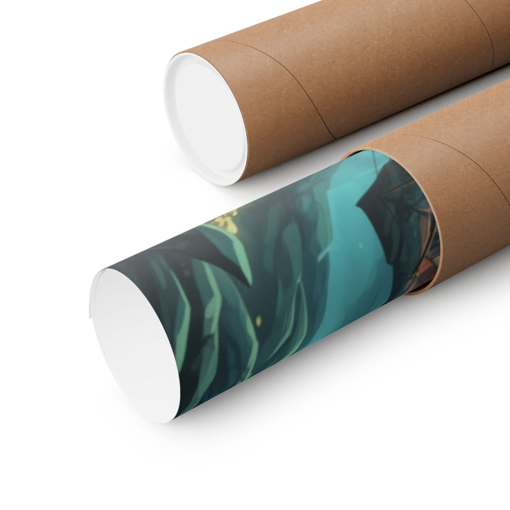 Pirate Voyage Matte Poster — "Captain's Voyage" Vertical Art Print