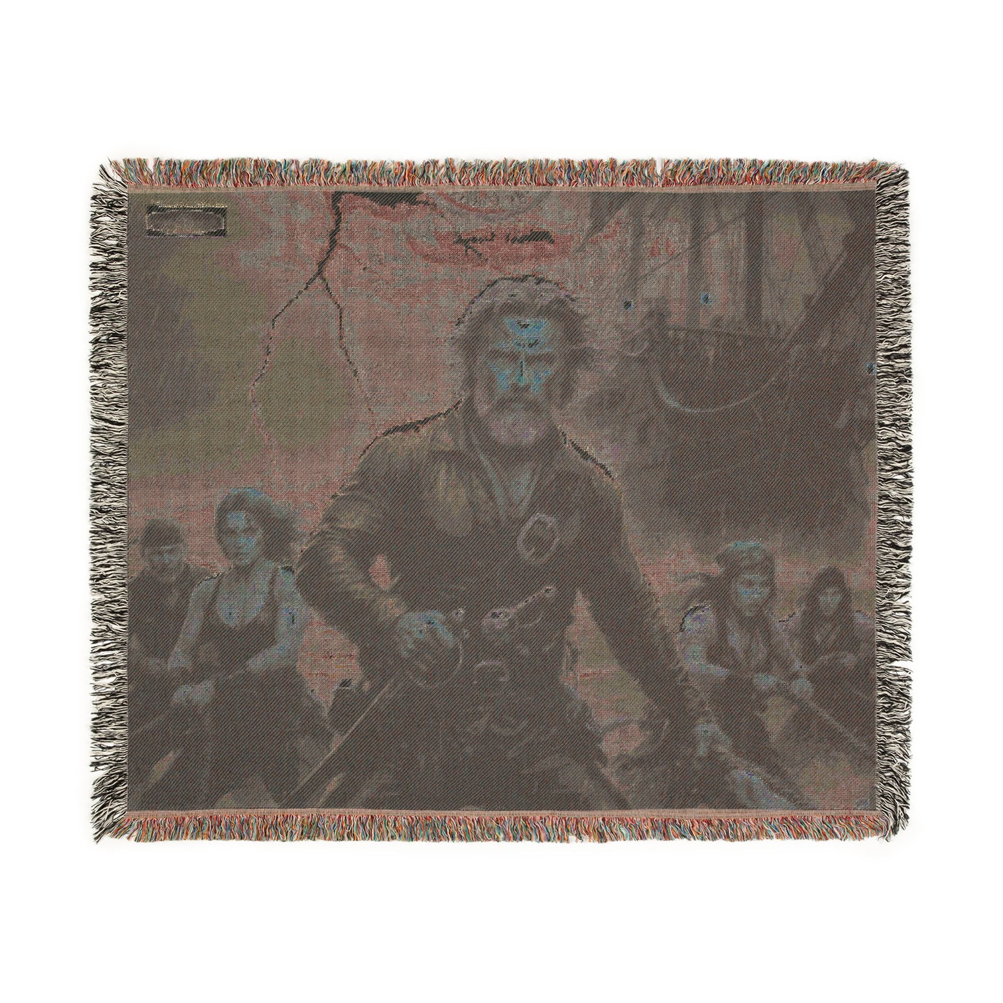 Pirate Captain Woven Blanket — Nautical Storm Ship Crew Throw