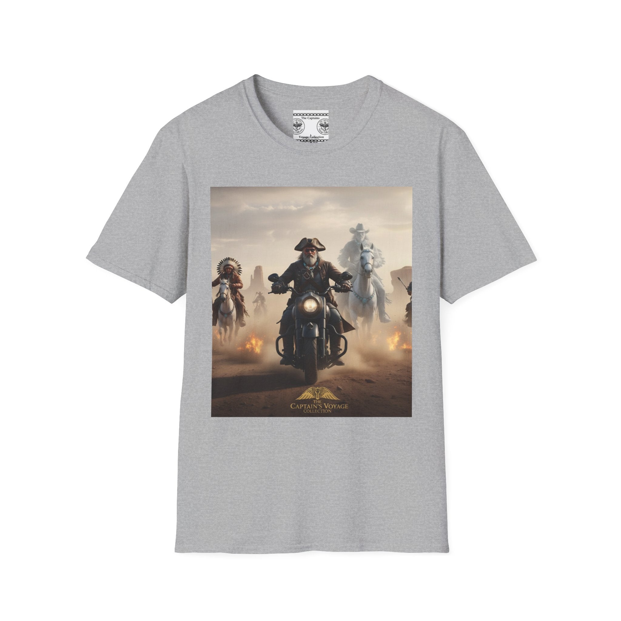 Captain's Voyage Motorcycle Pirate T-Shirt